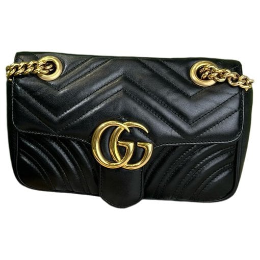 GG Marmont Flap leather handbag