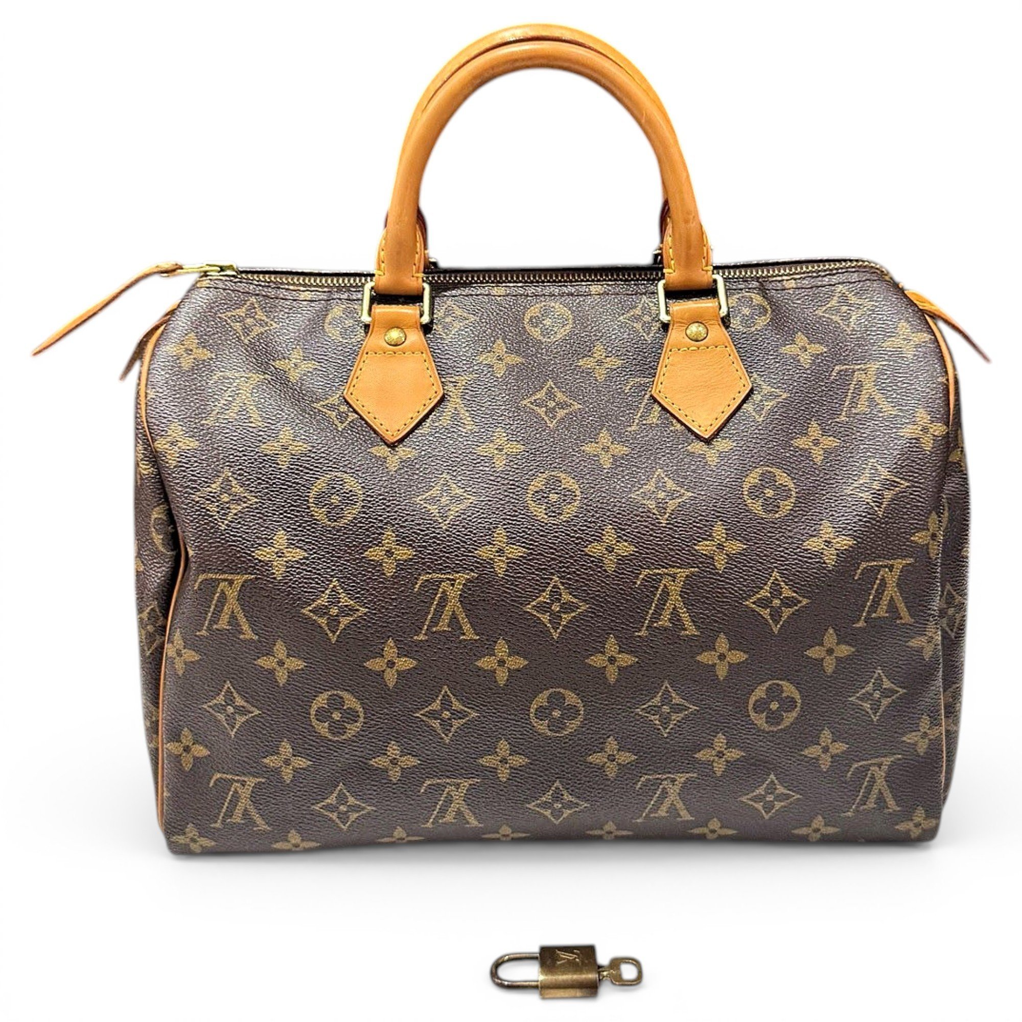 Speedy leather handbag