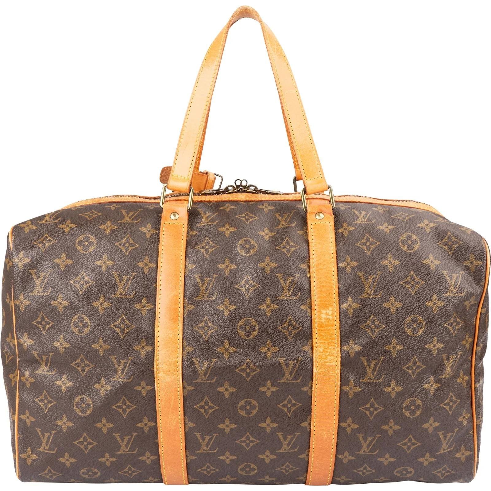 Keepall leather travel bag