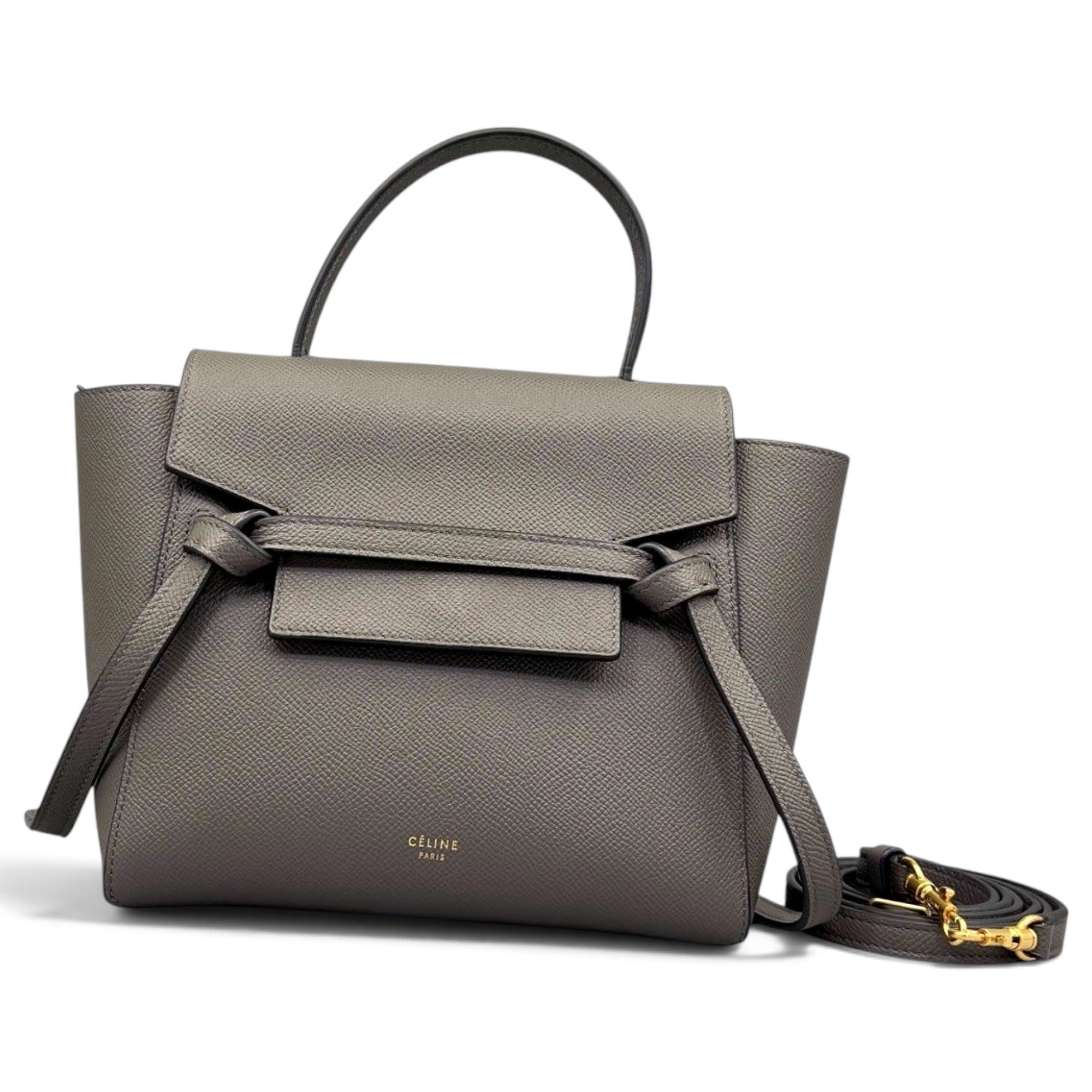 Belt leather handbag