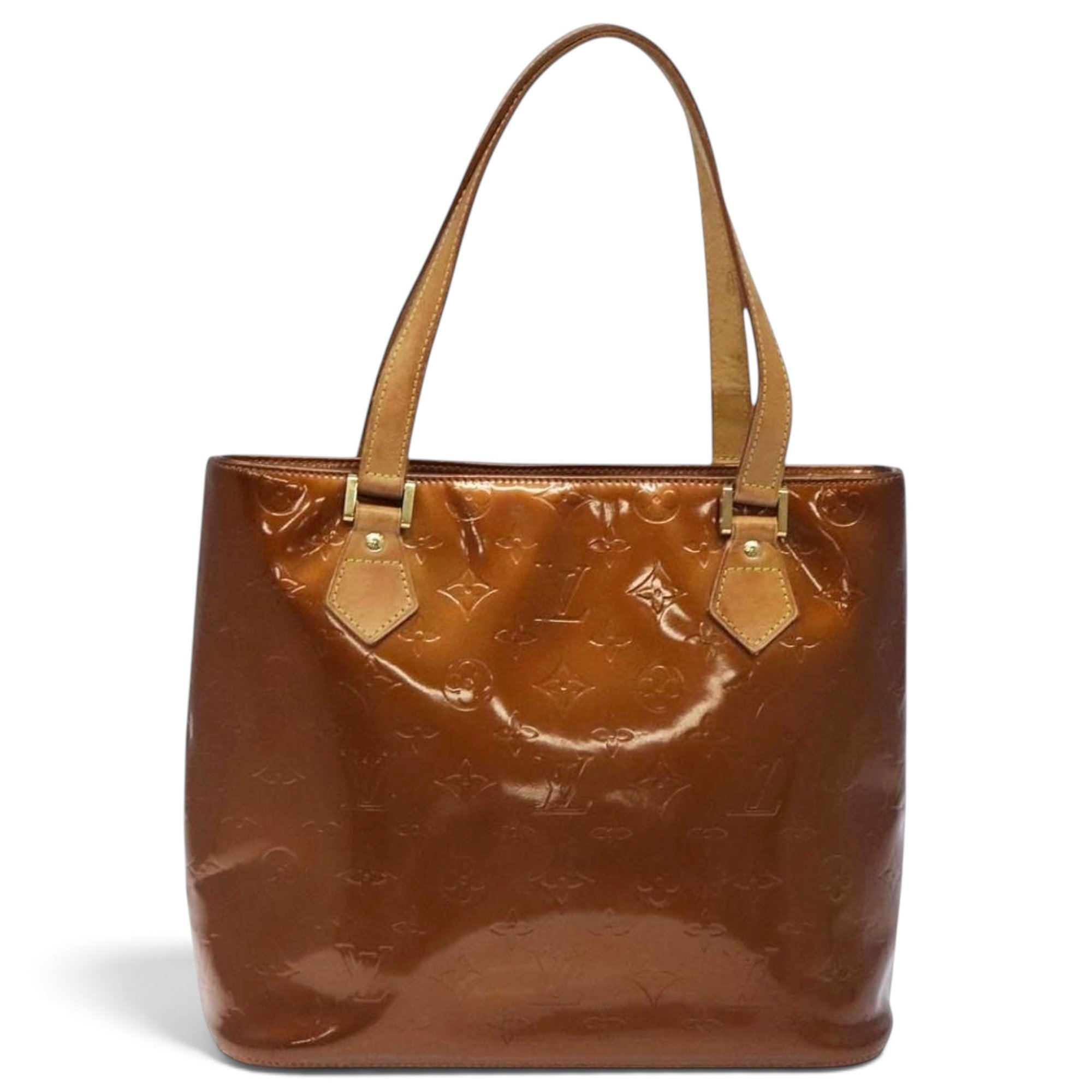 Houston patent leather handbag