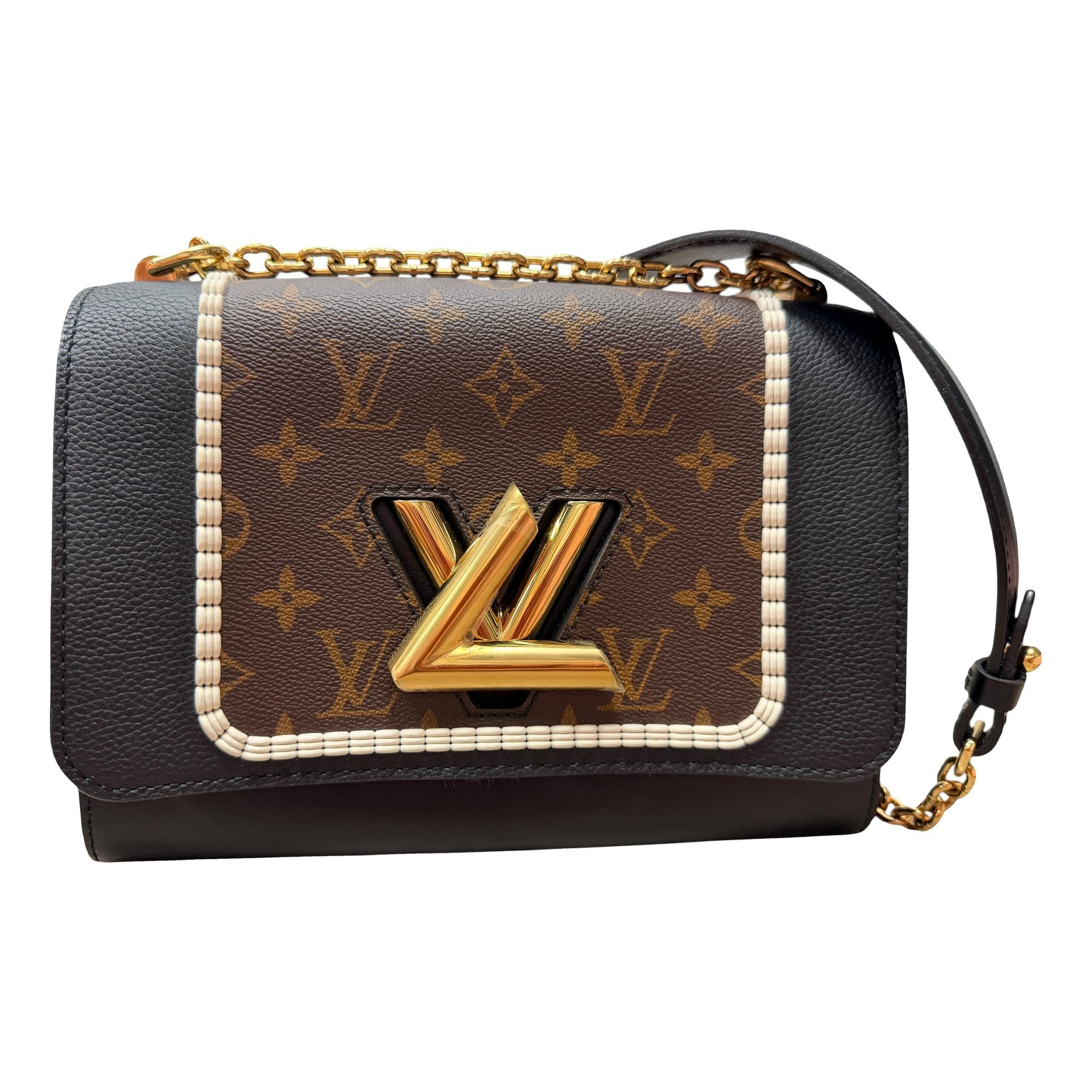 Twist leather handbag