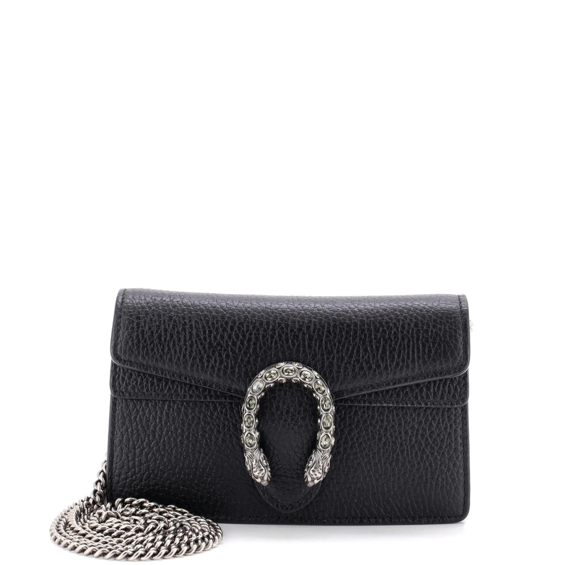 Leather clutch bag