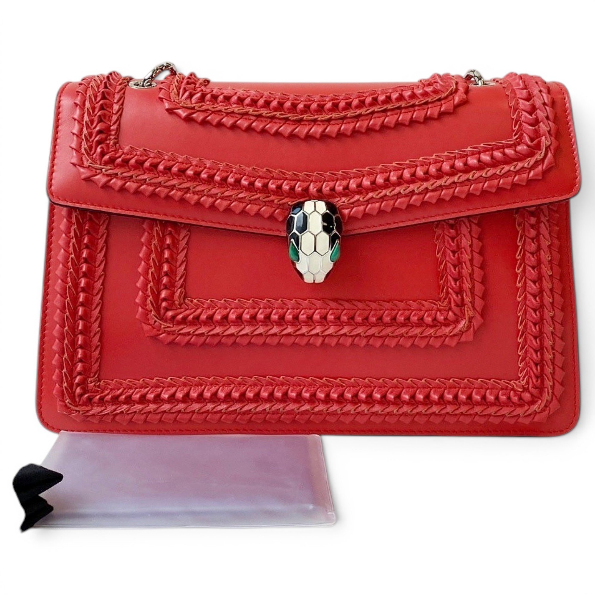 Serpenti leather handbag