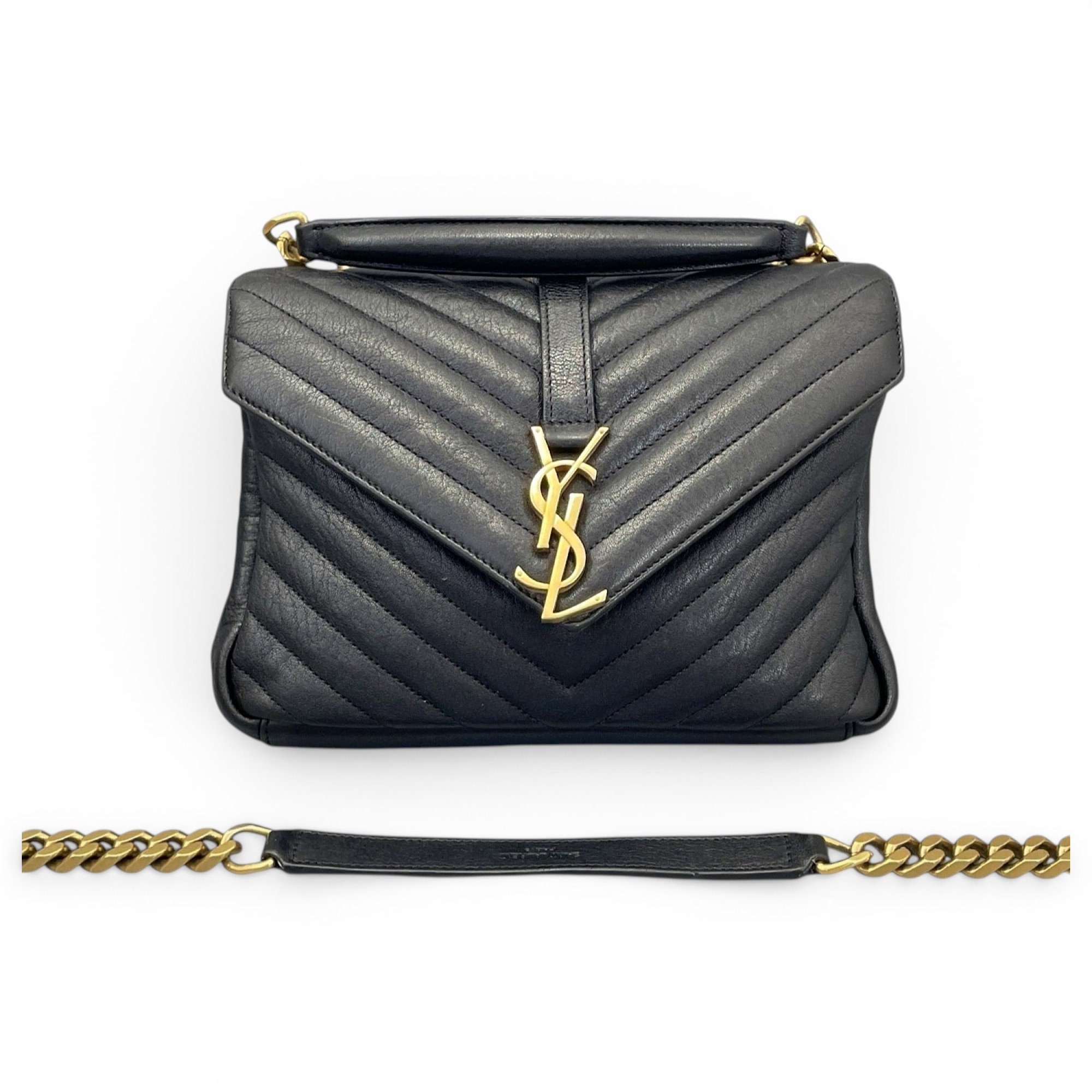 Collége monogramme leather handbag