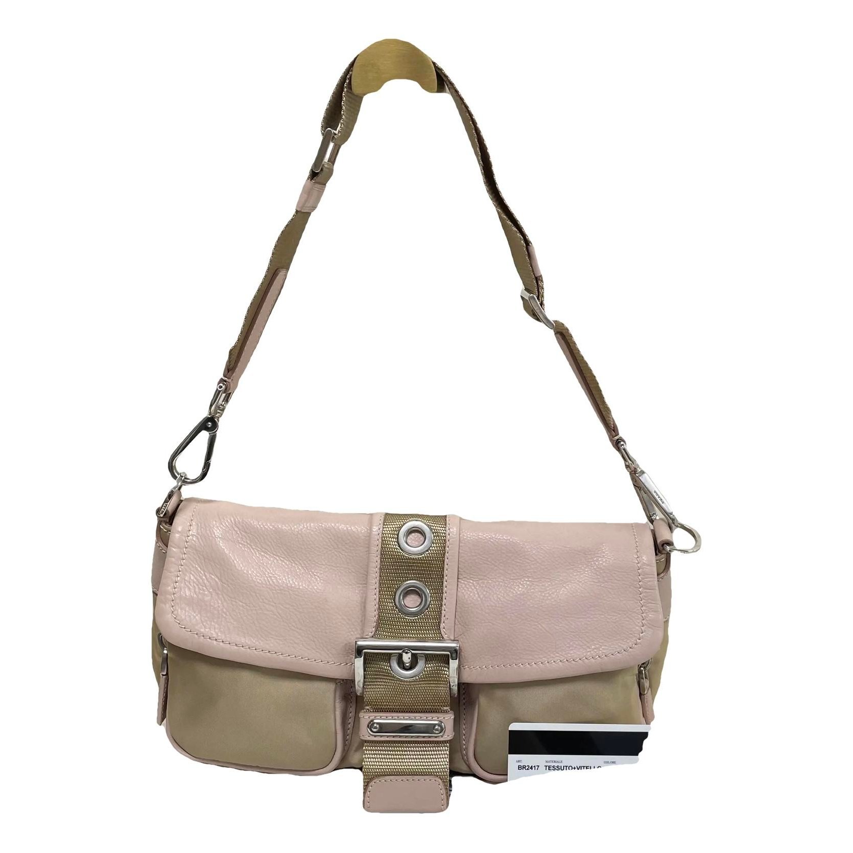 Cargo leather handbag