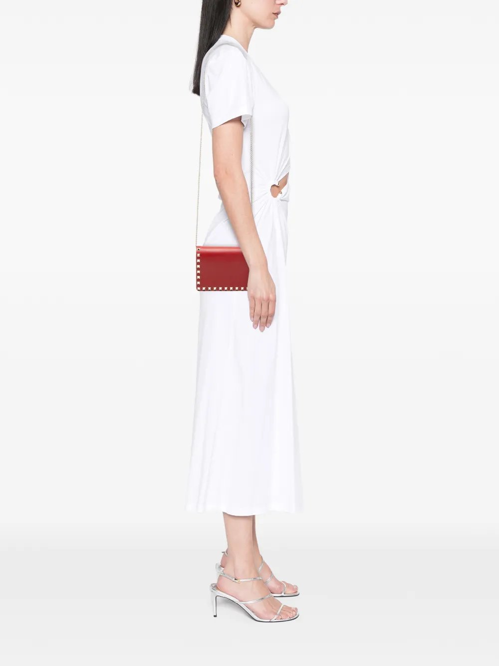 Valentino Garavani 2000-2017 Leather Rockstud Chain Pouch crossbody bag