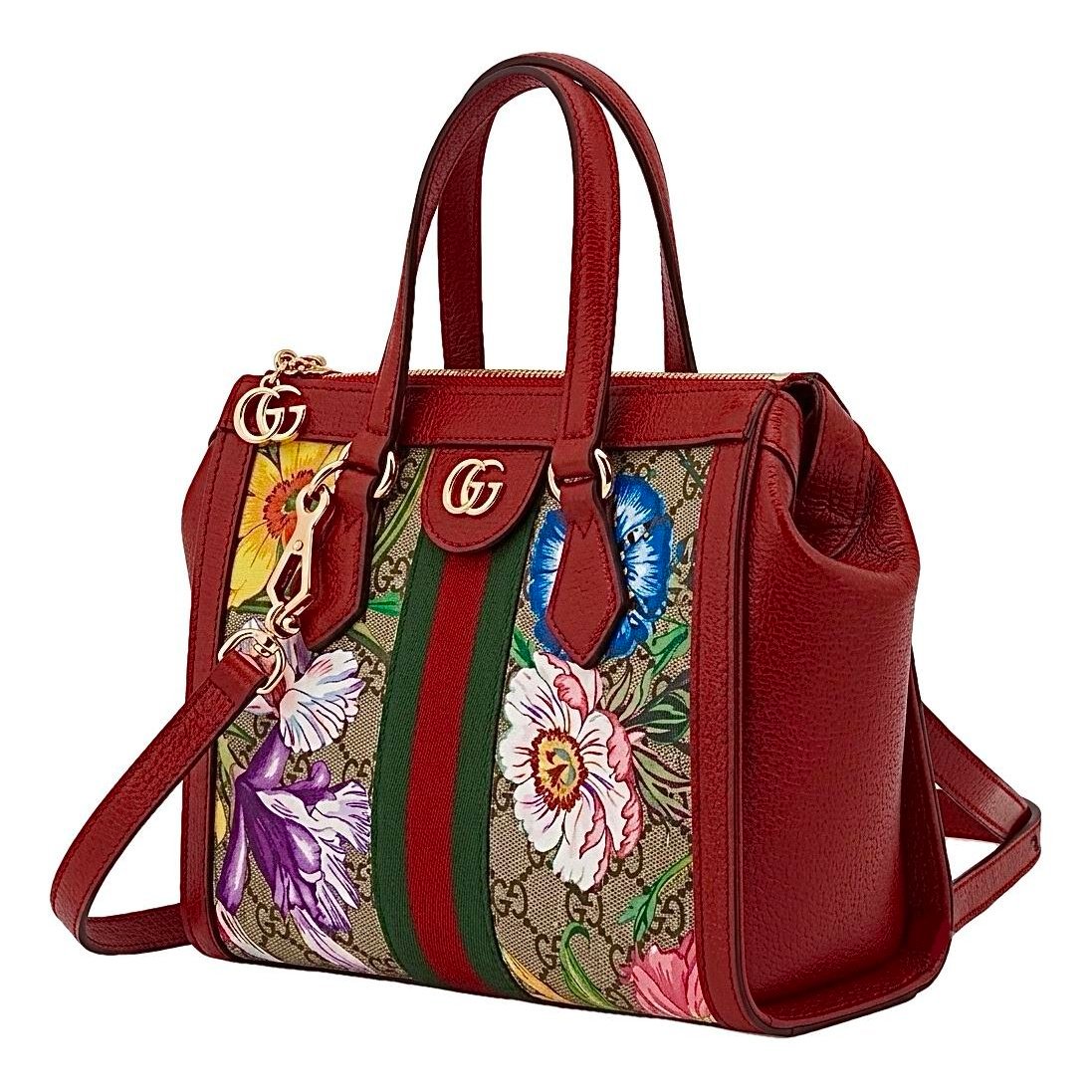 Ophidia Top Handle leather crossbody bag