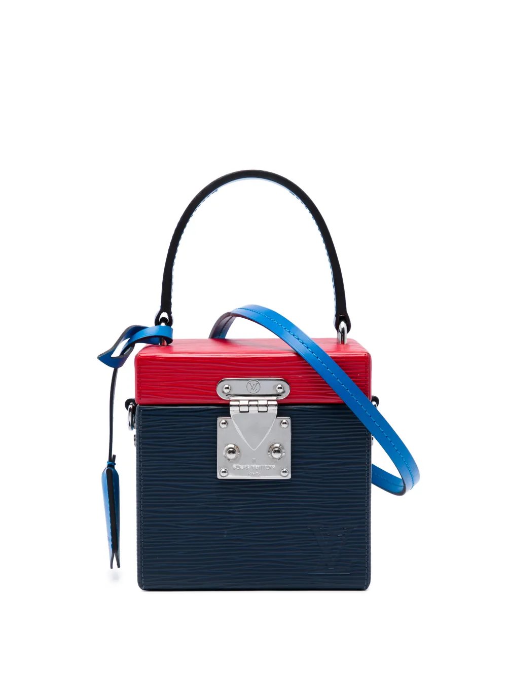 2018 Tricolor Epi Bleecker Box vanity bag