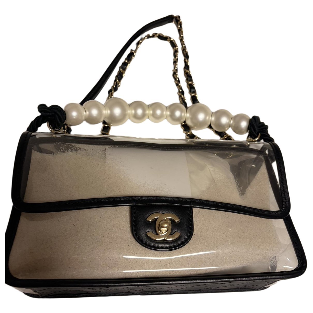Naked Sand by the Sea vinyl handbag