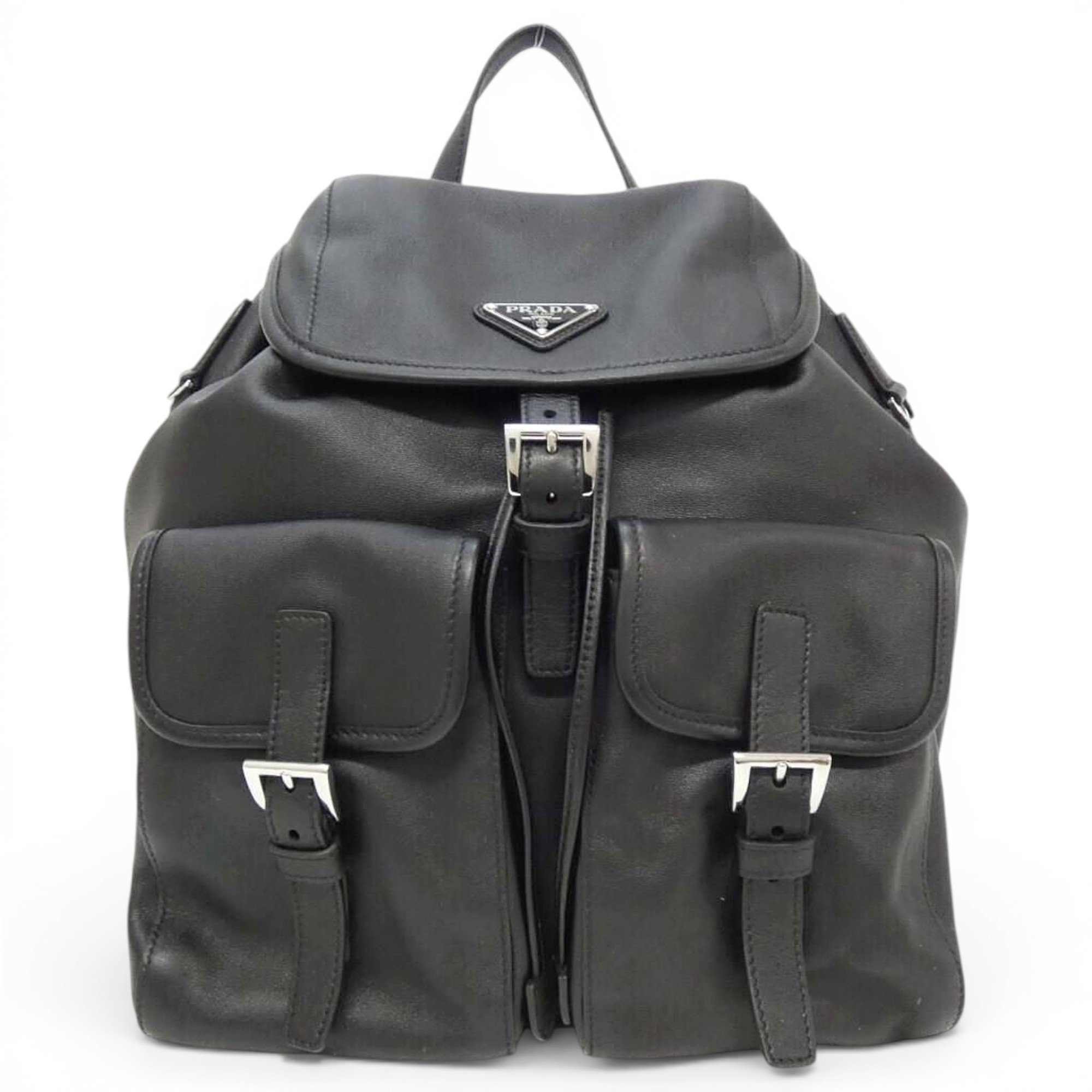 Leather backpack