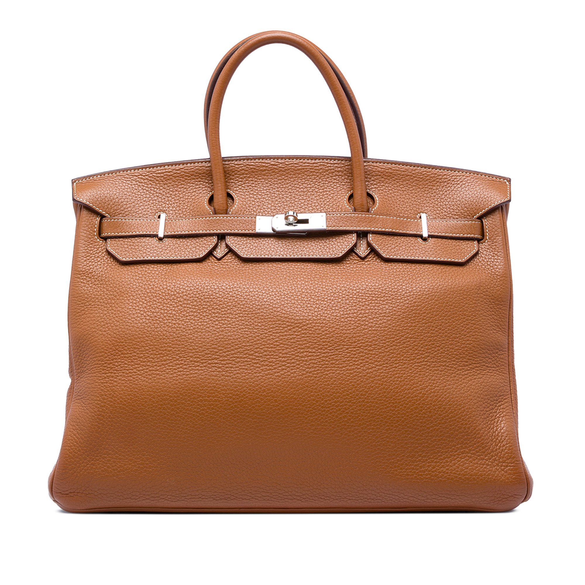 Hermes Birkin 40 Handbag Clemence Leather