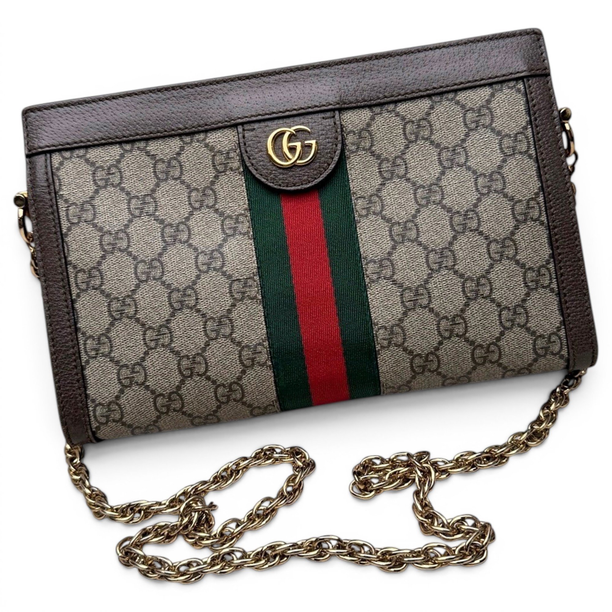 Ophidia Chain leather handbag