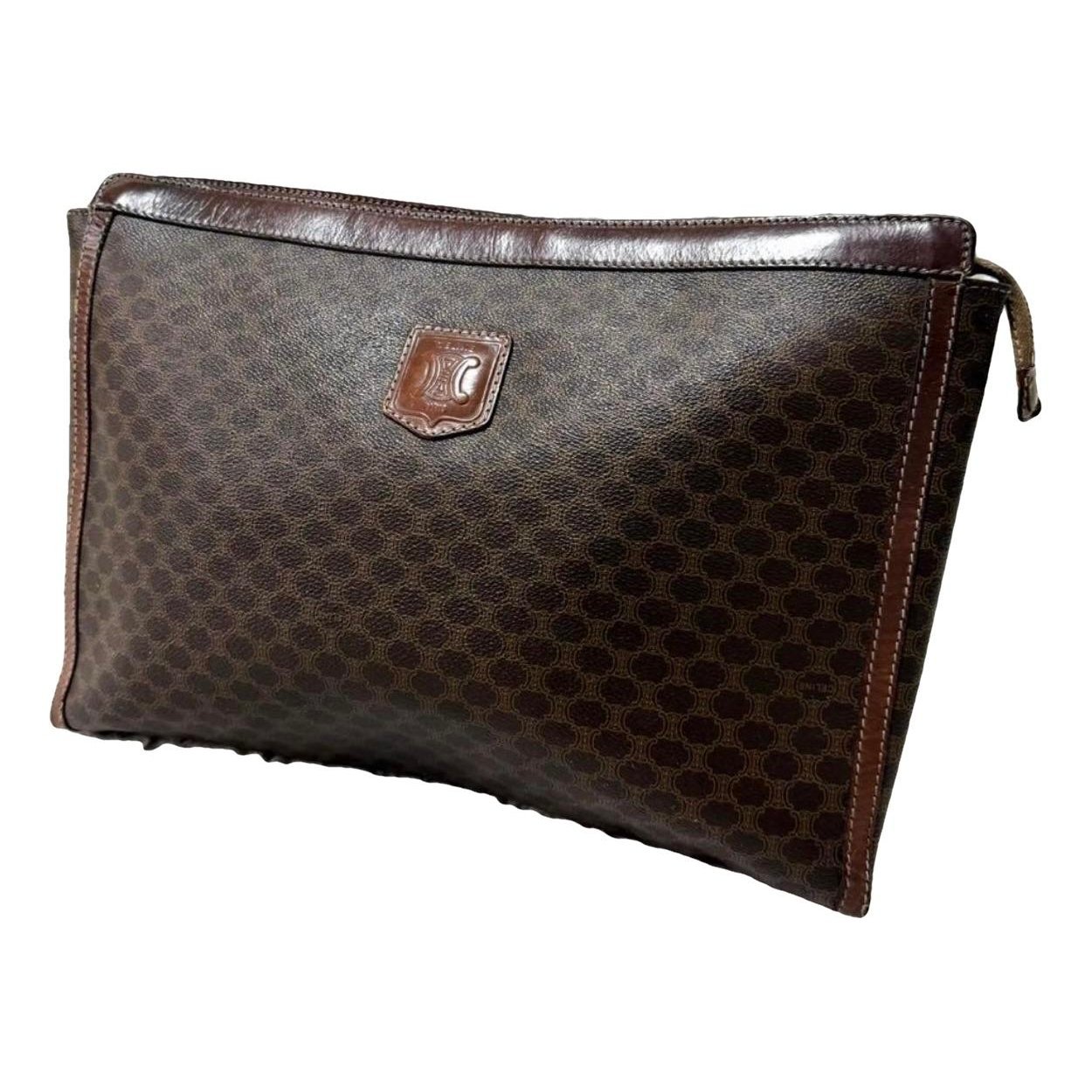 Celine Triomphe Vintage cloth clutch bag