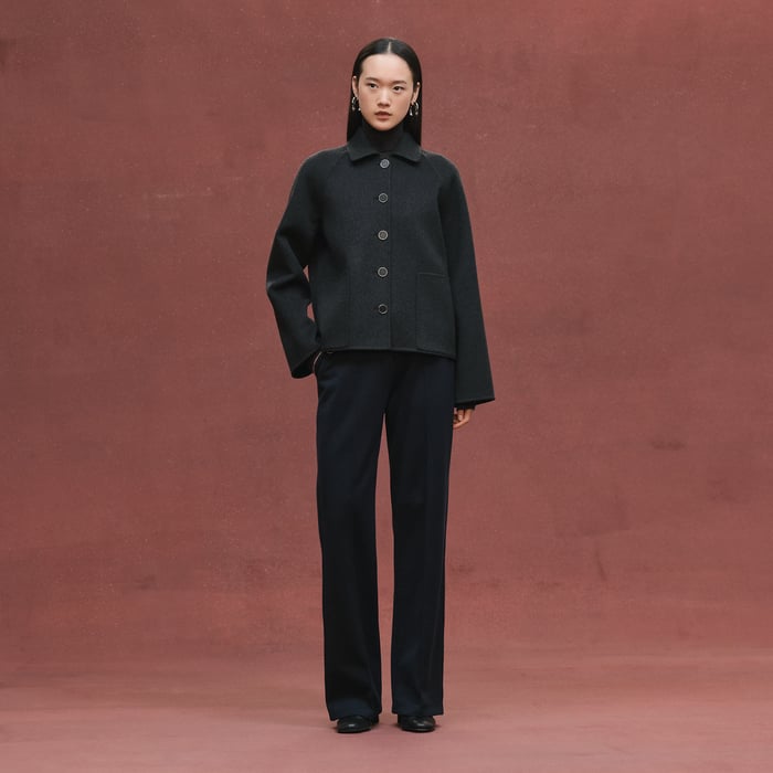 Gris Volcanique Cashmere Jacket