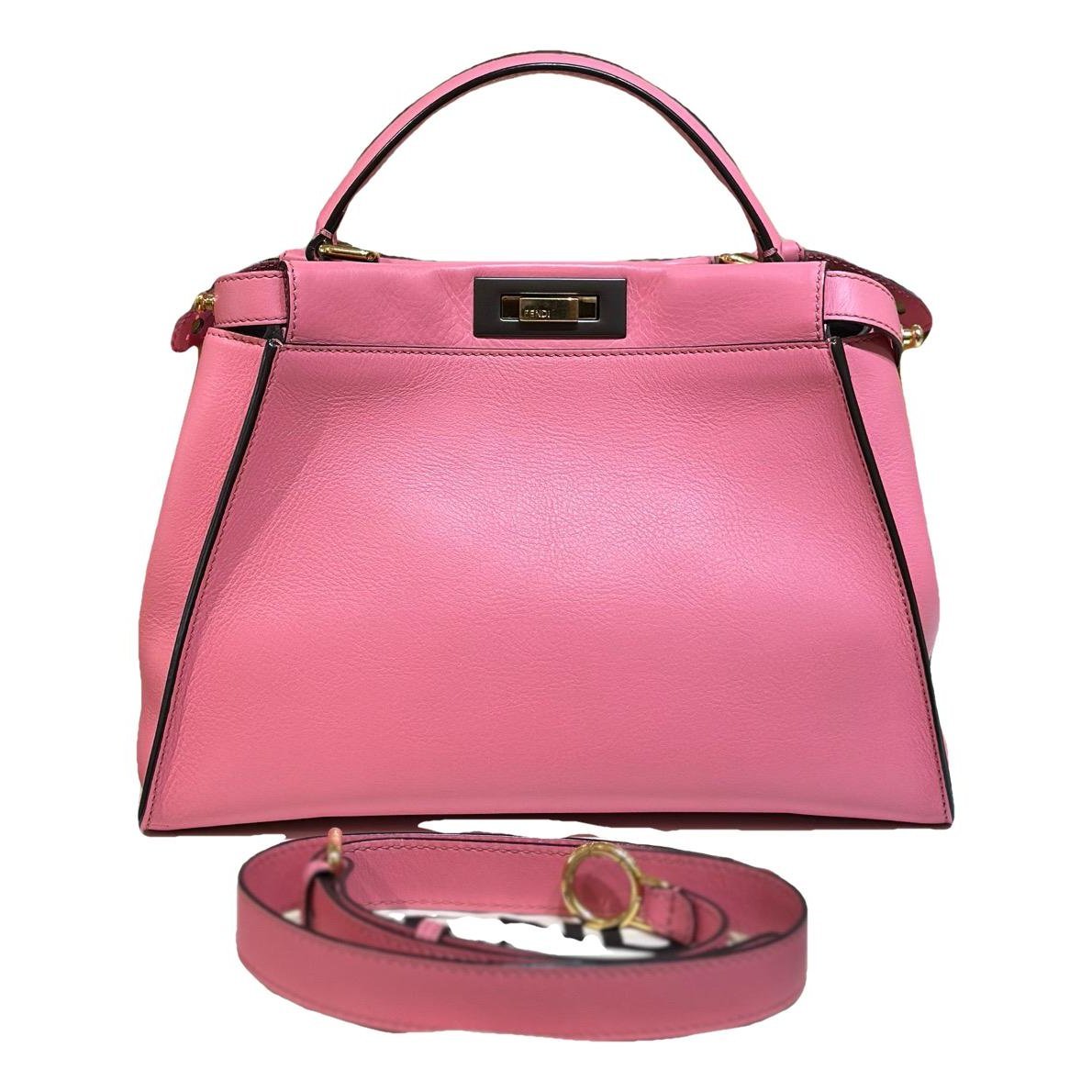 Peekaboo leather handbag