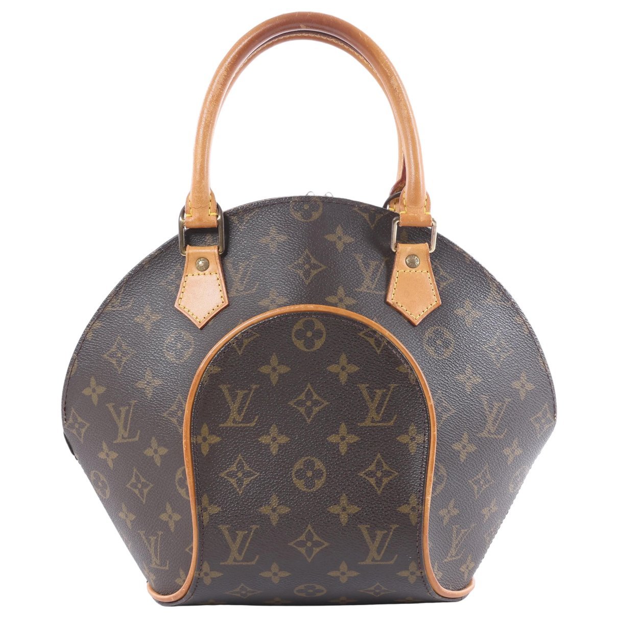 Ellipse leather handbag