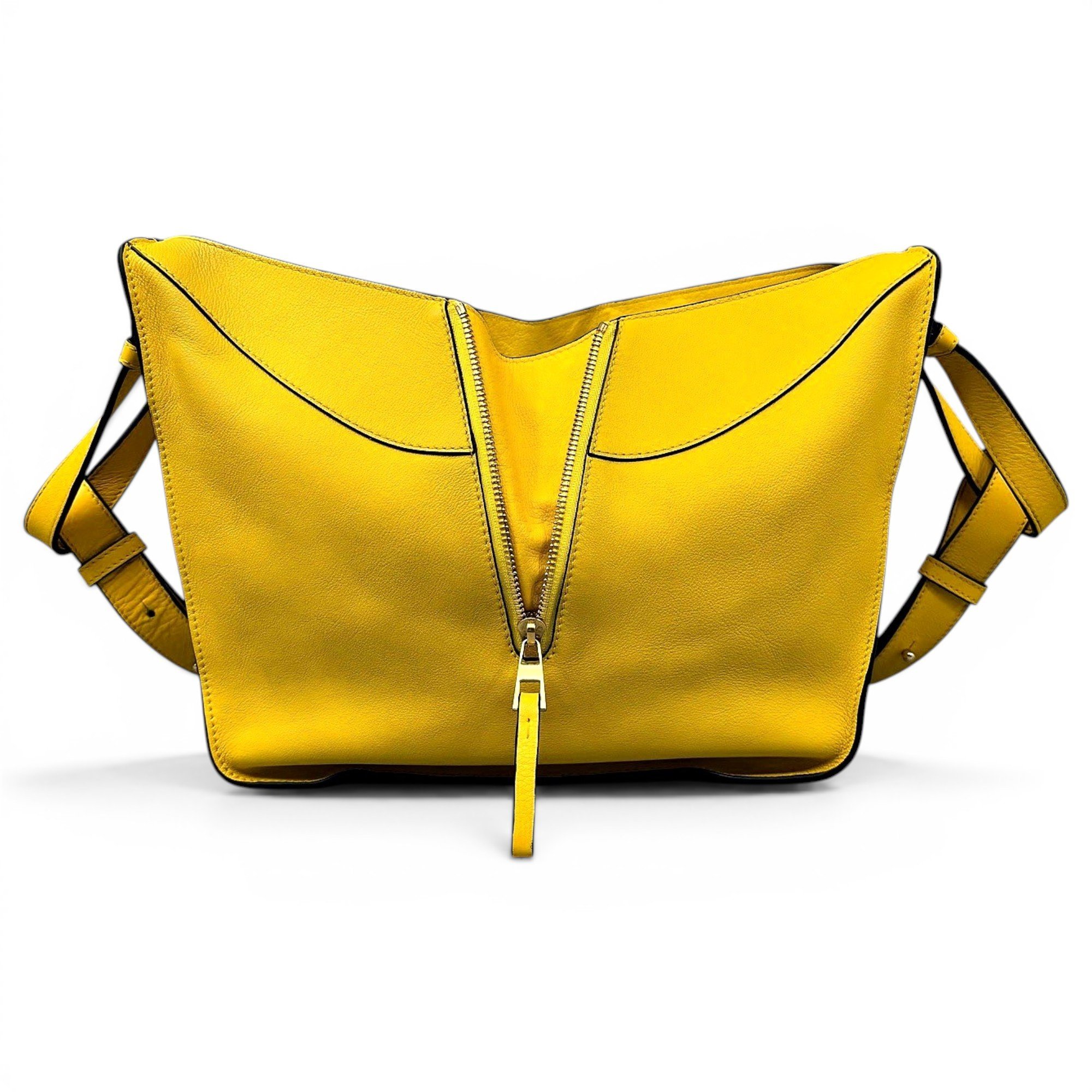 Hammock leather handbag
