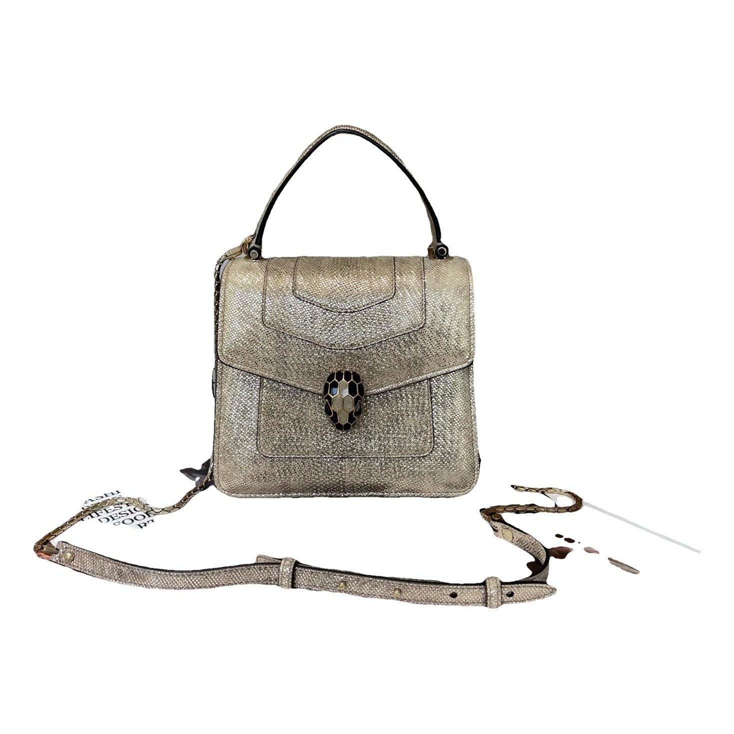 Serpenti leather handbag