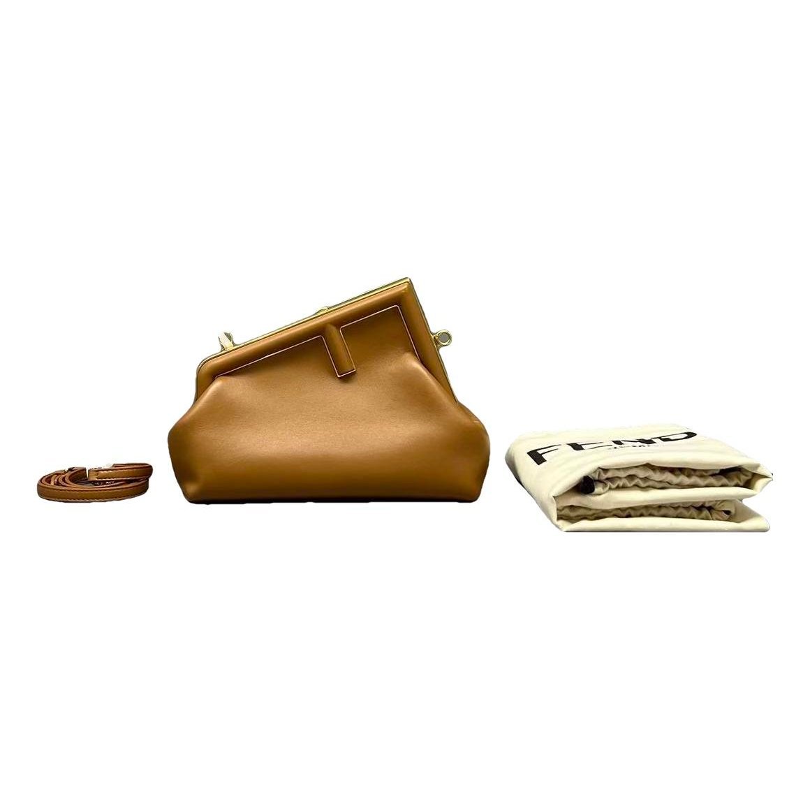 First leather handbag