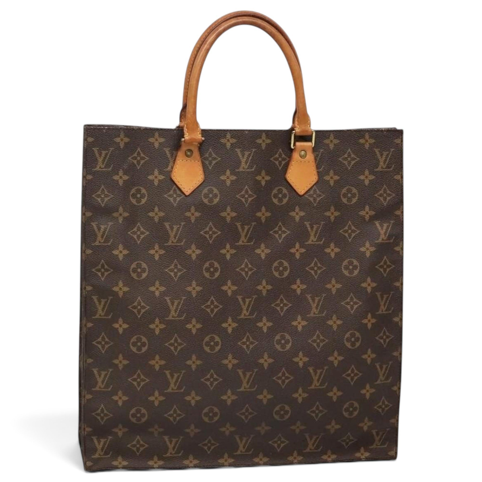 Plat leather tote