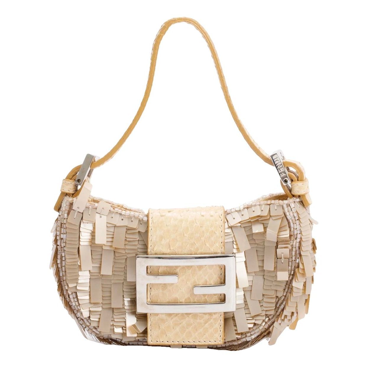 Baguette glitter handbag