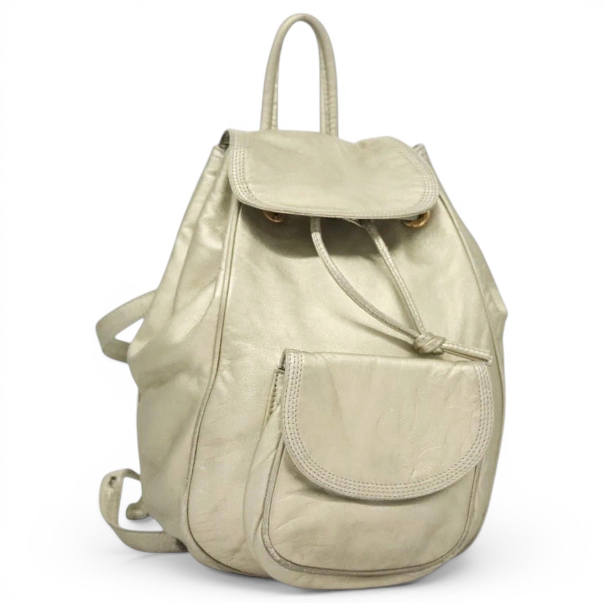 Leather backpack