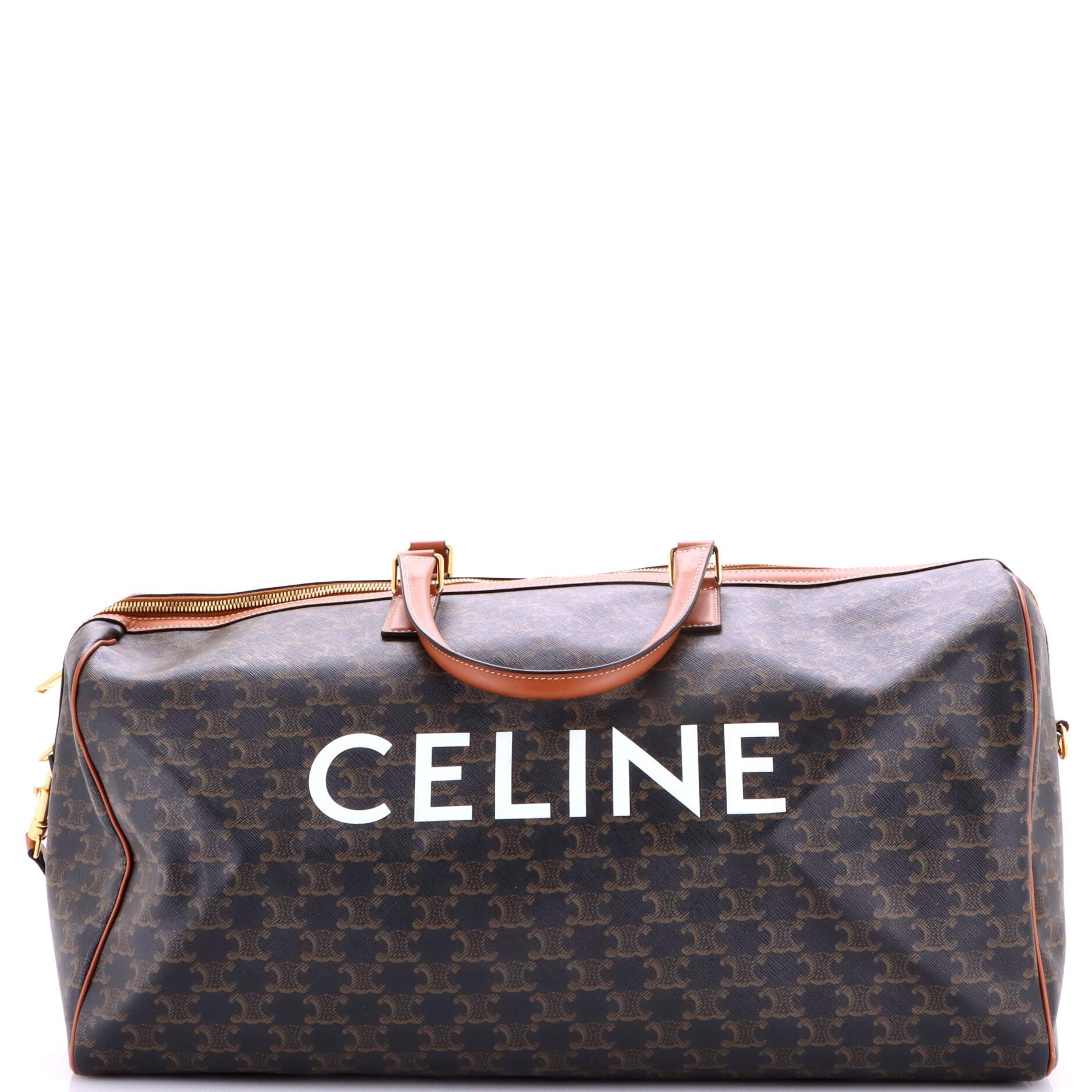 Celine Voyage Duffle Bag Triomphe Coated Canvas Large