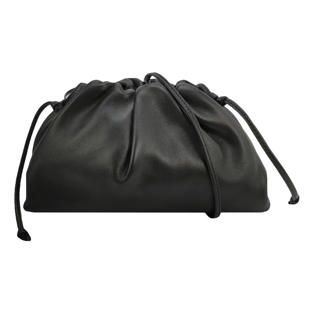 Pouch leather handbag