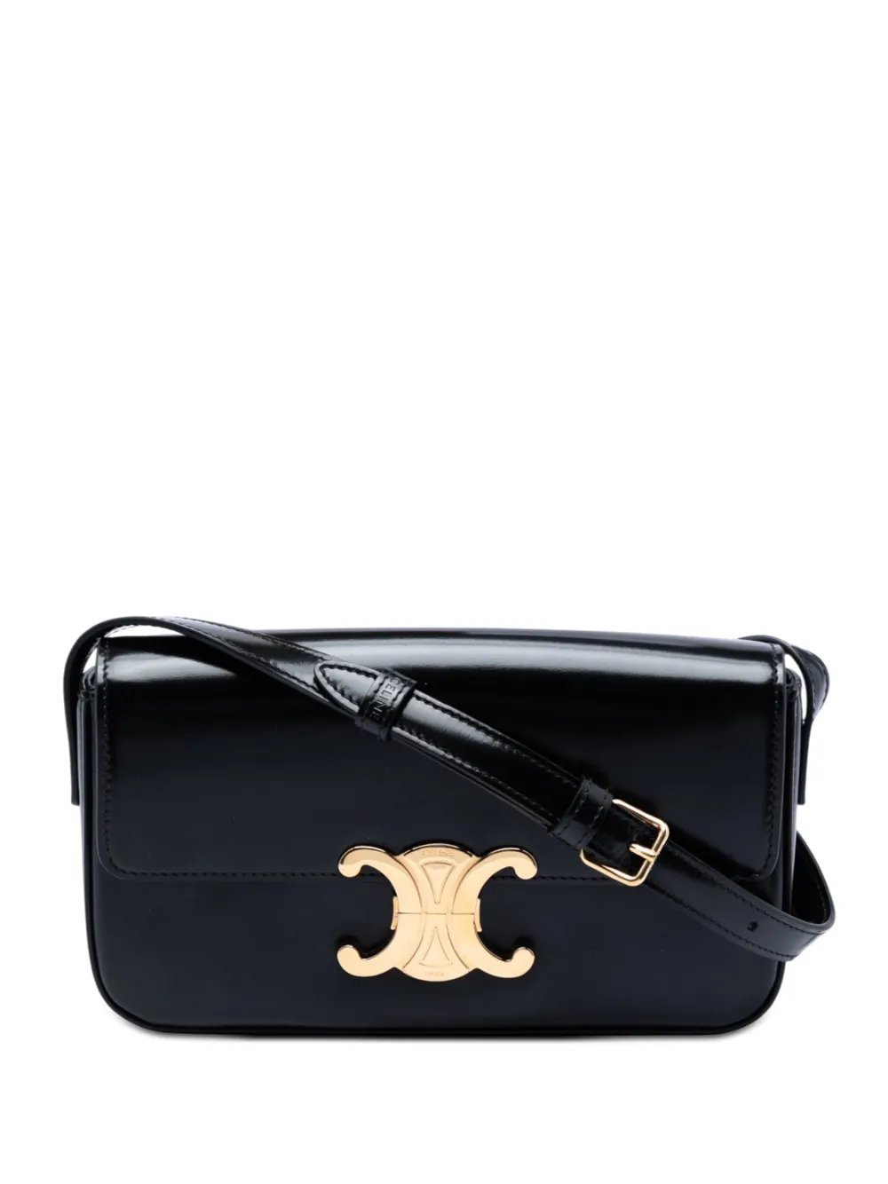 2022 Shiny Calfskin Triomphe Claude shoulder bag