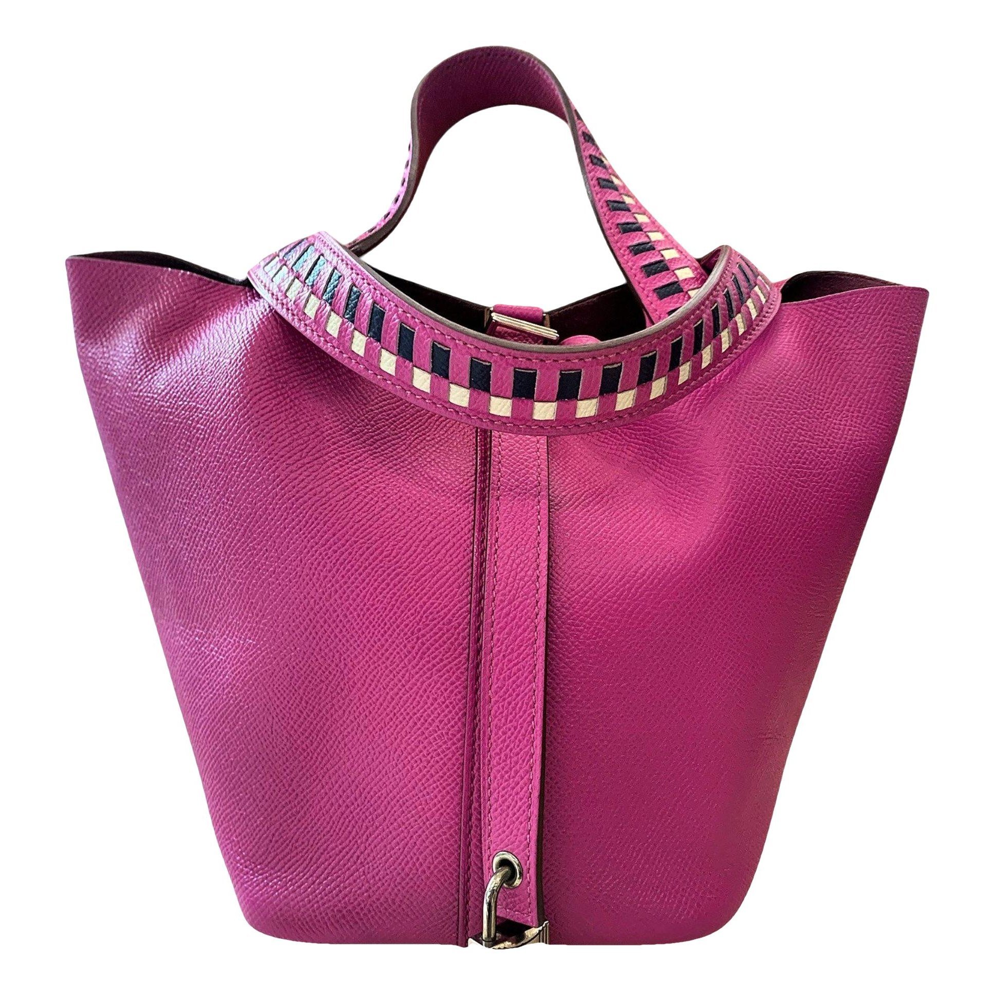 Picotin leather handbag