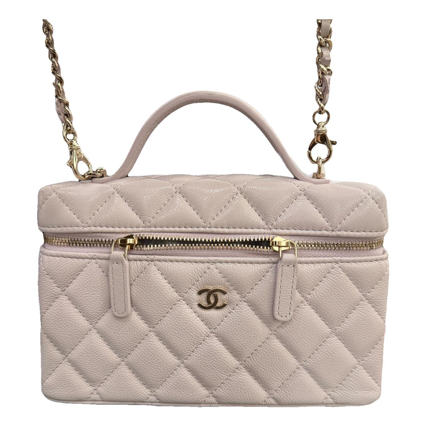 Trendy CC Vanity leather crossbody bag