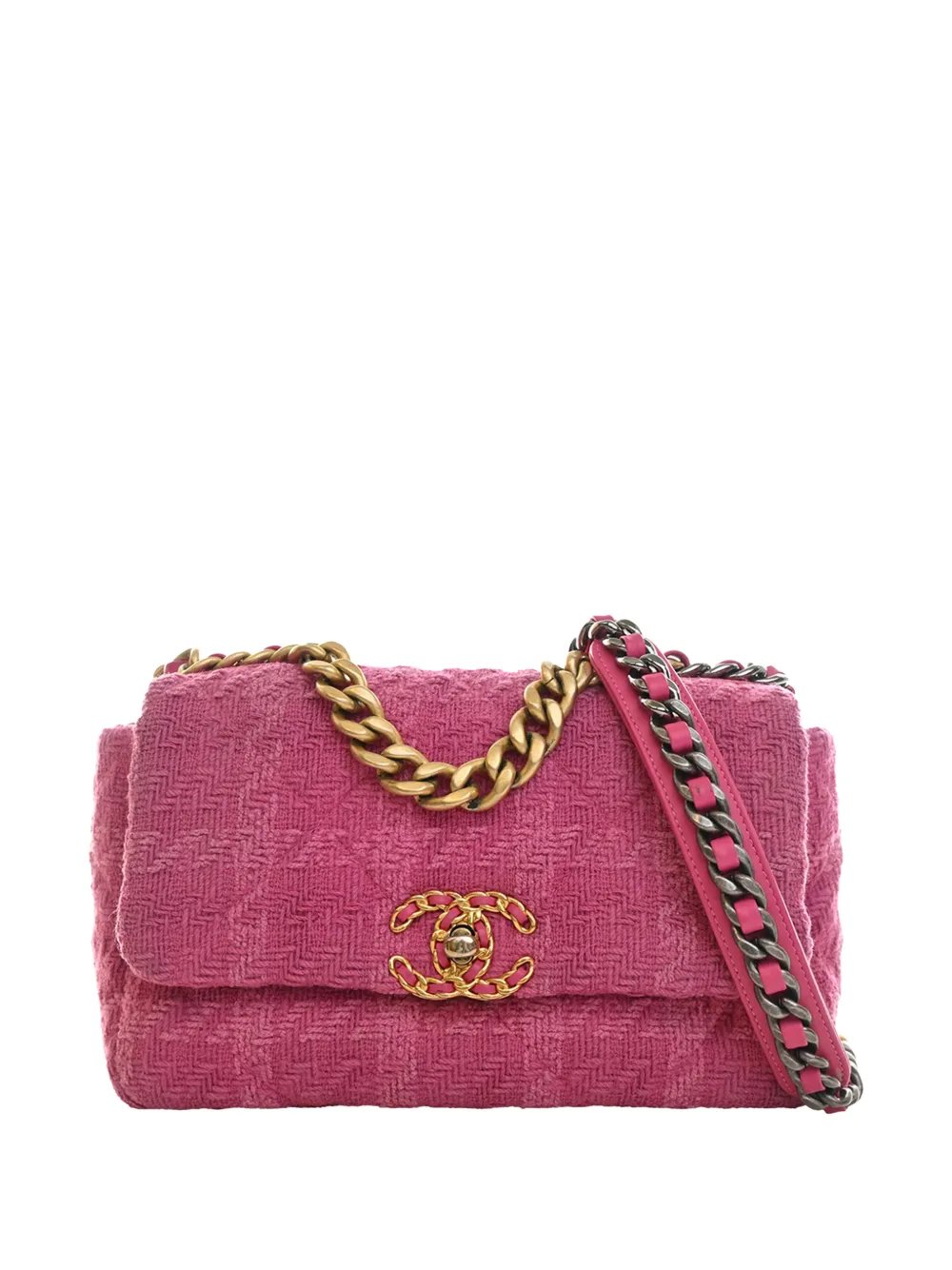 2019 Medium Tweed 19 Flap satchel