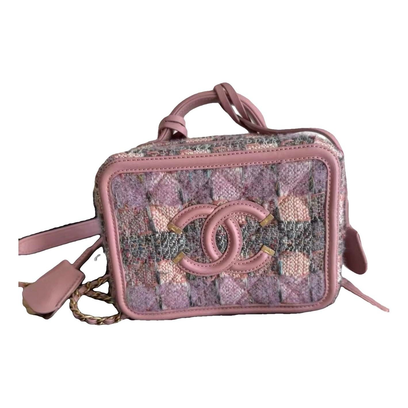 Vanity tweed handbag
