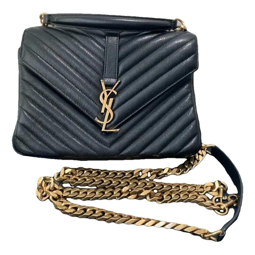 Collége monogramme leather crossbody bag