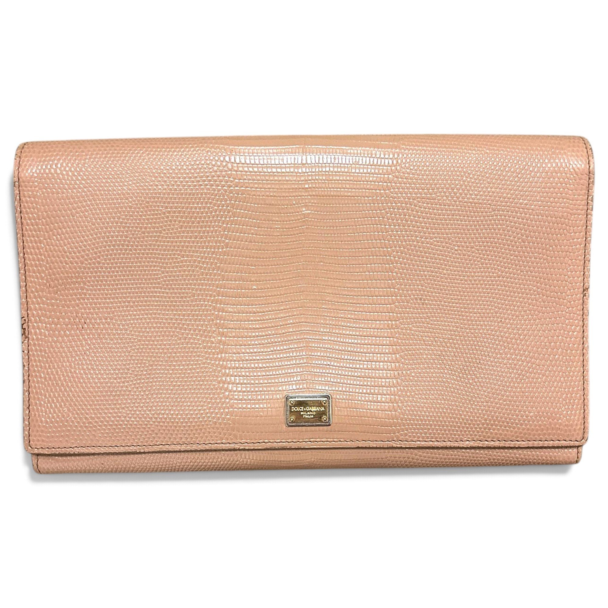Leather clutch bag
