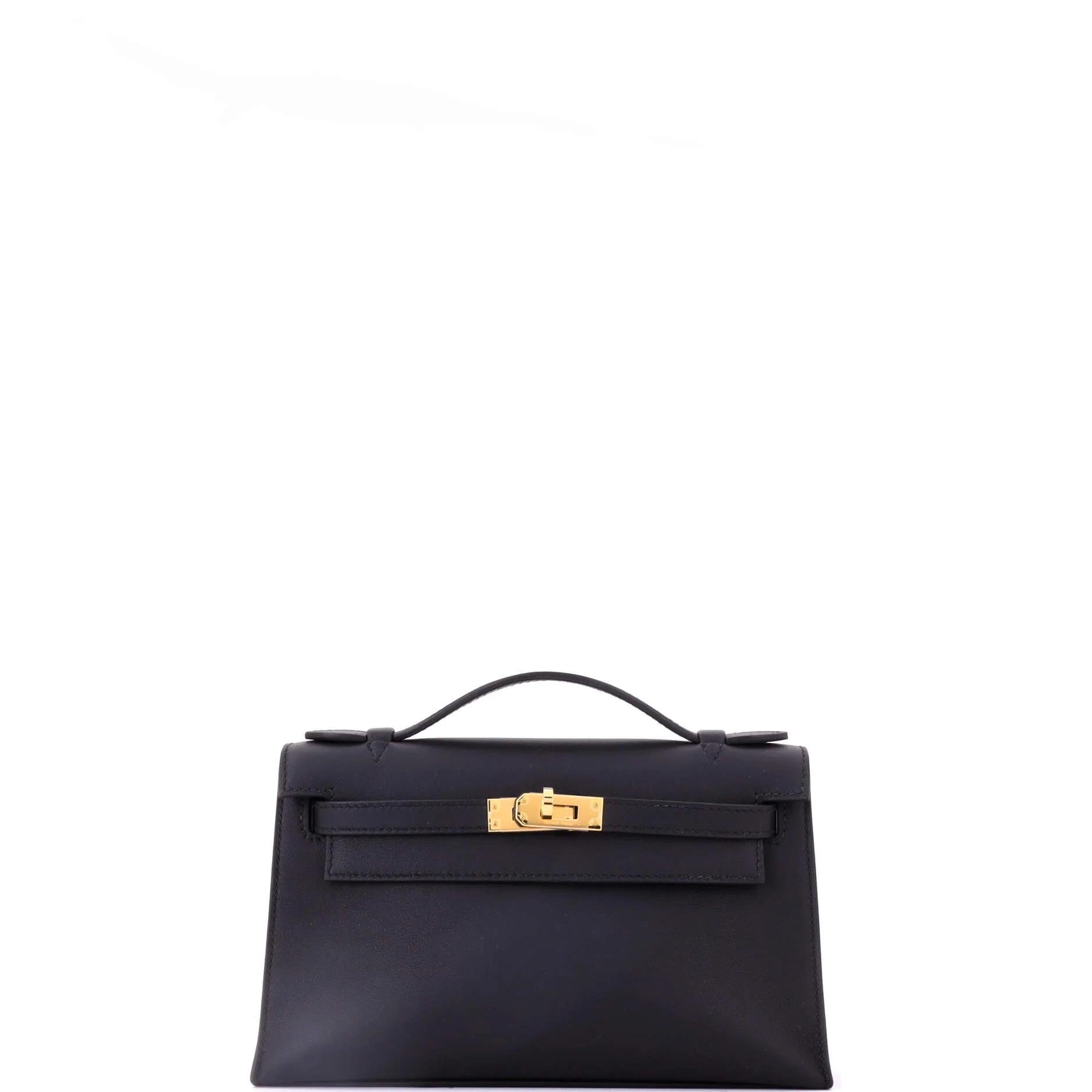 Leather clutch bag