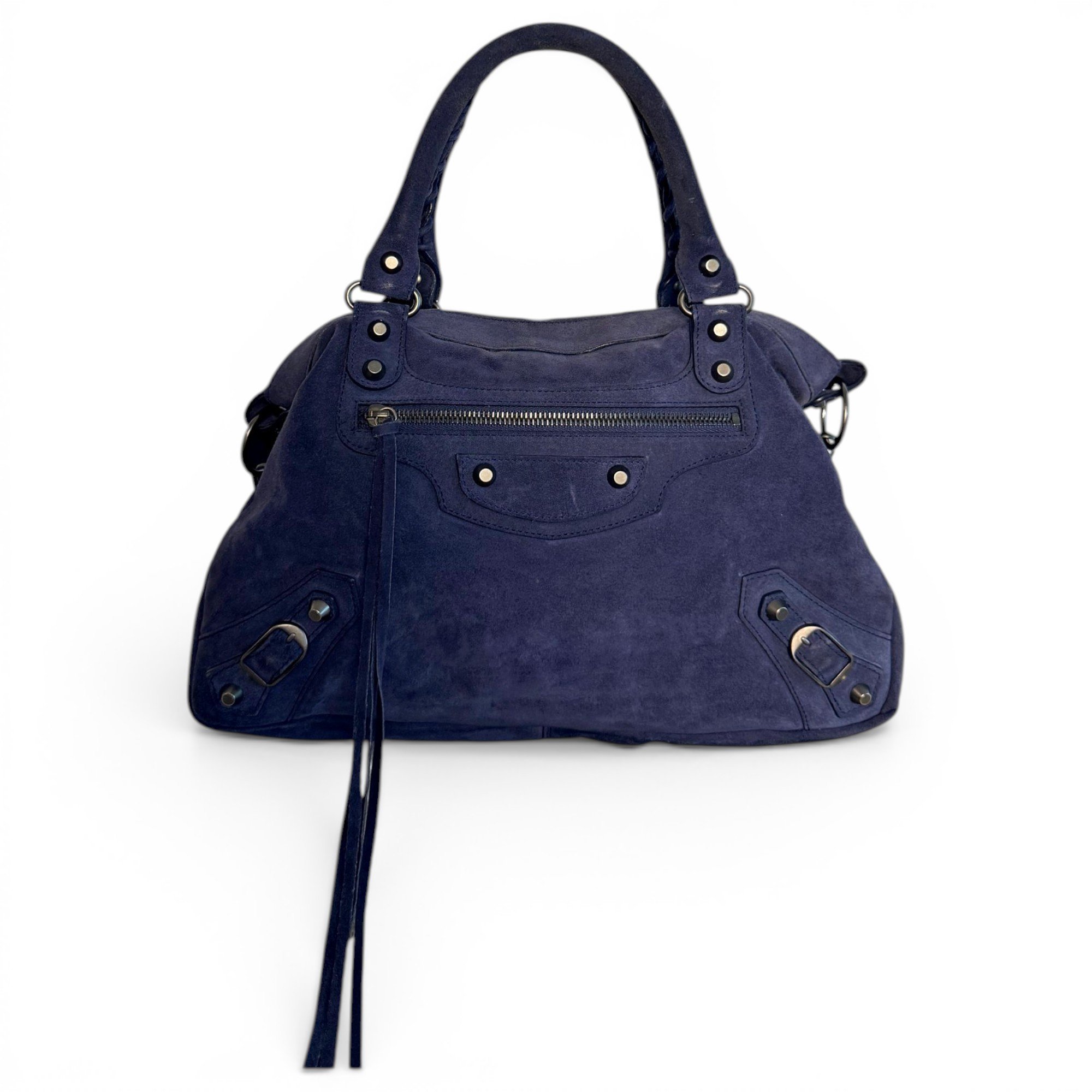 City leather handbag