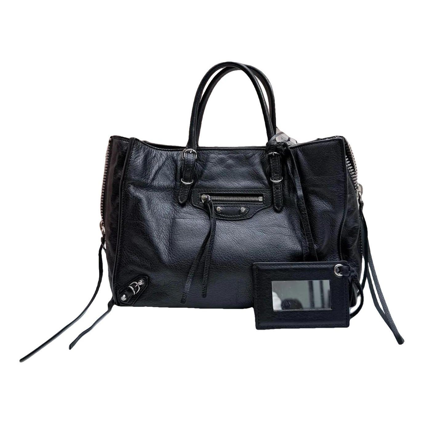 Papier leather tote