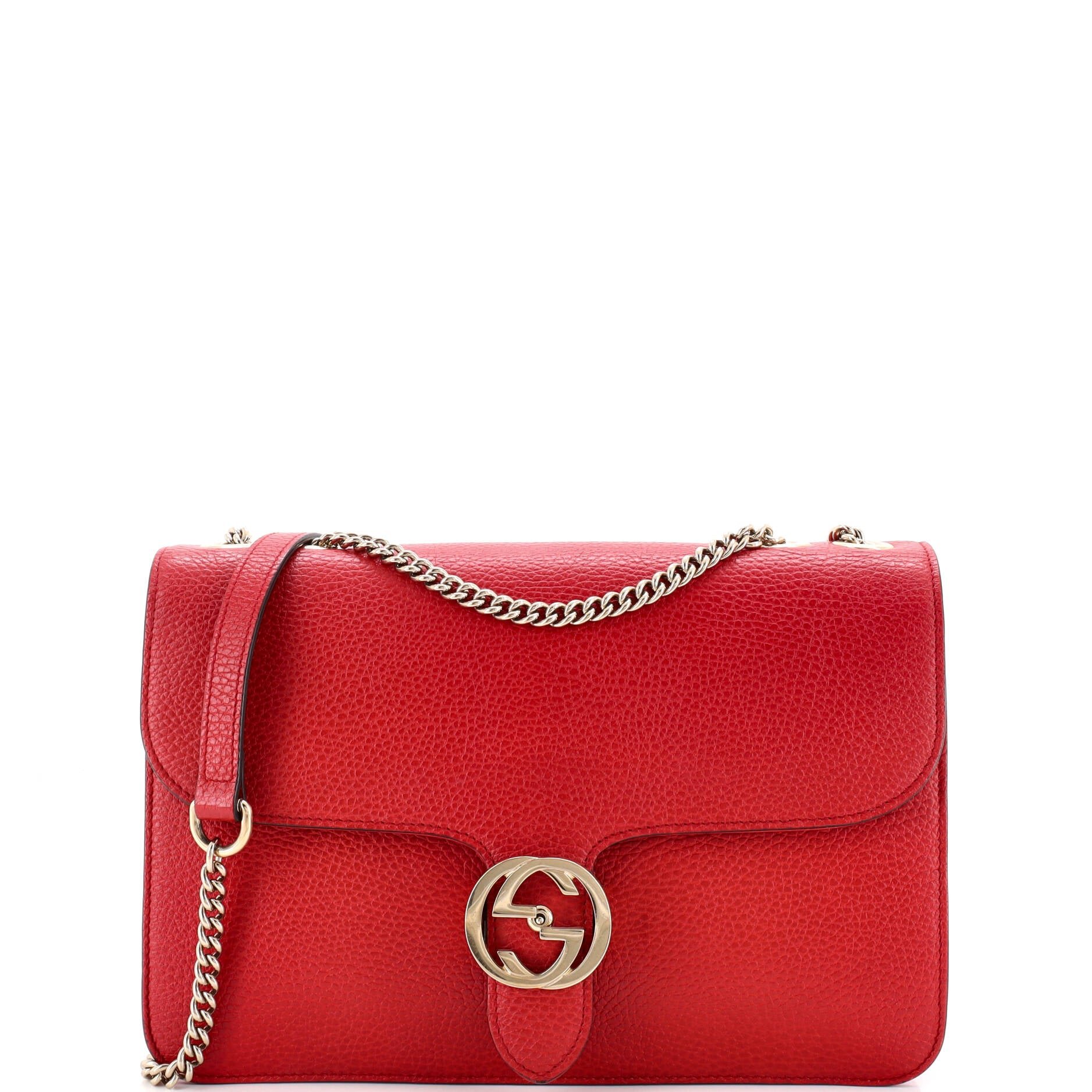 Interlocking Shoulder Bag Leather Medium