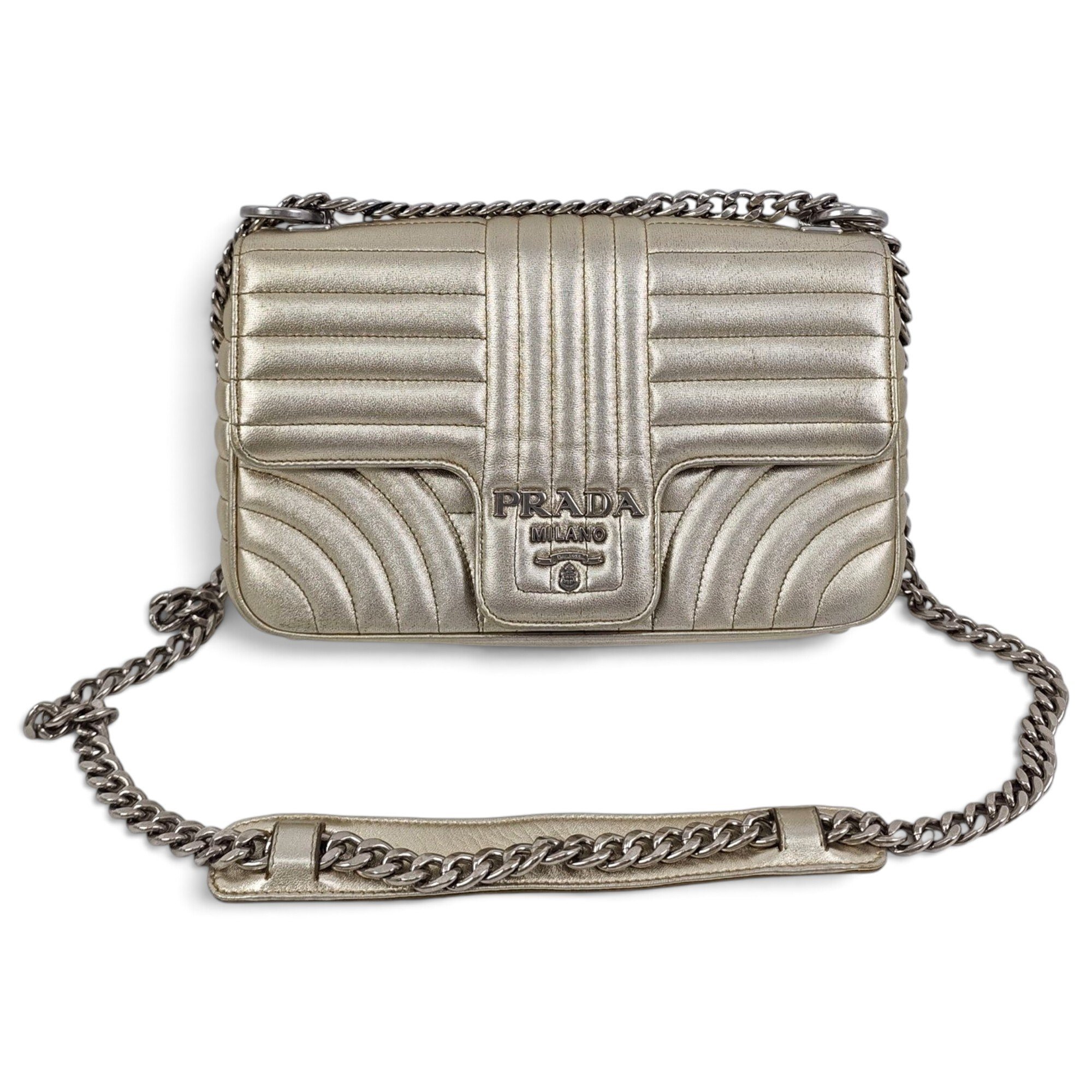 Diagramme leather handbag