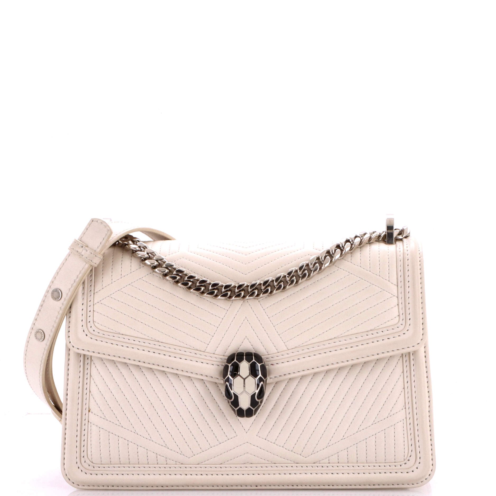 Serpenti Forever Shoulder Bag Quilted Leather Small
