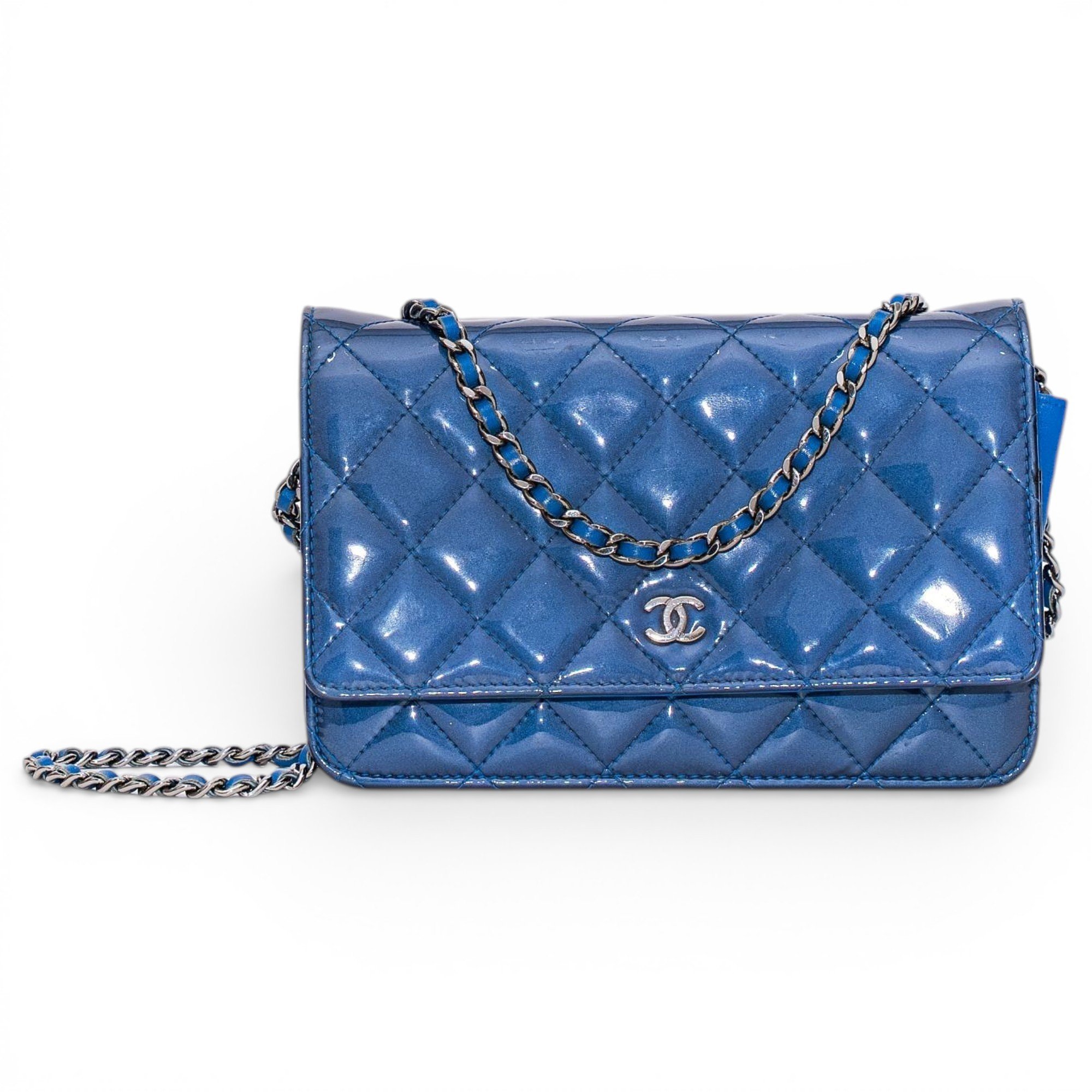 Wallet On Chain leather crossbody bag