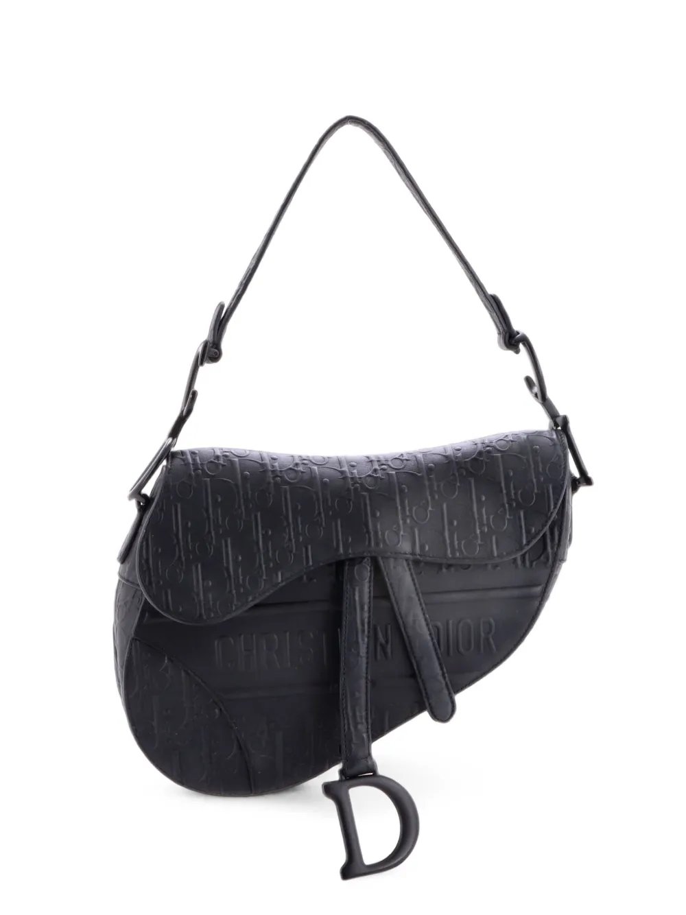 Dior Saddle Handbag Oblique Embossed Calfskin Medium shoulder bag