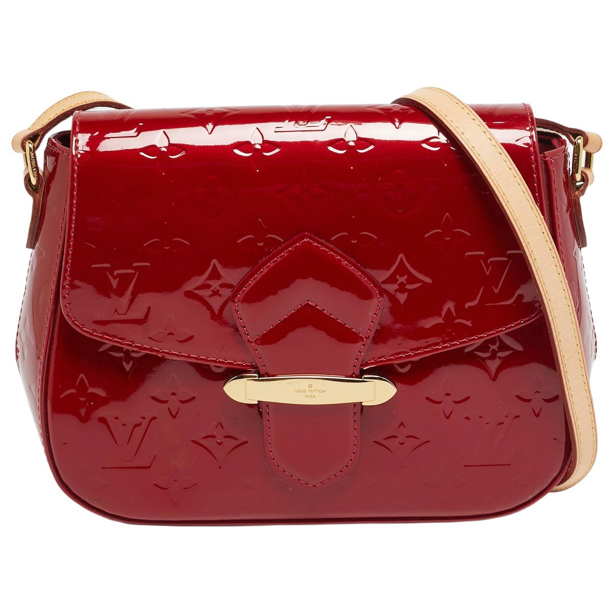 Patent leather handbag