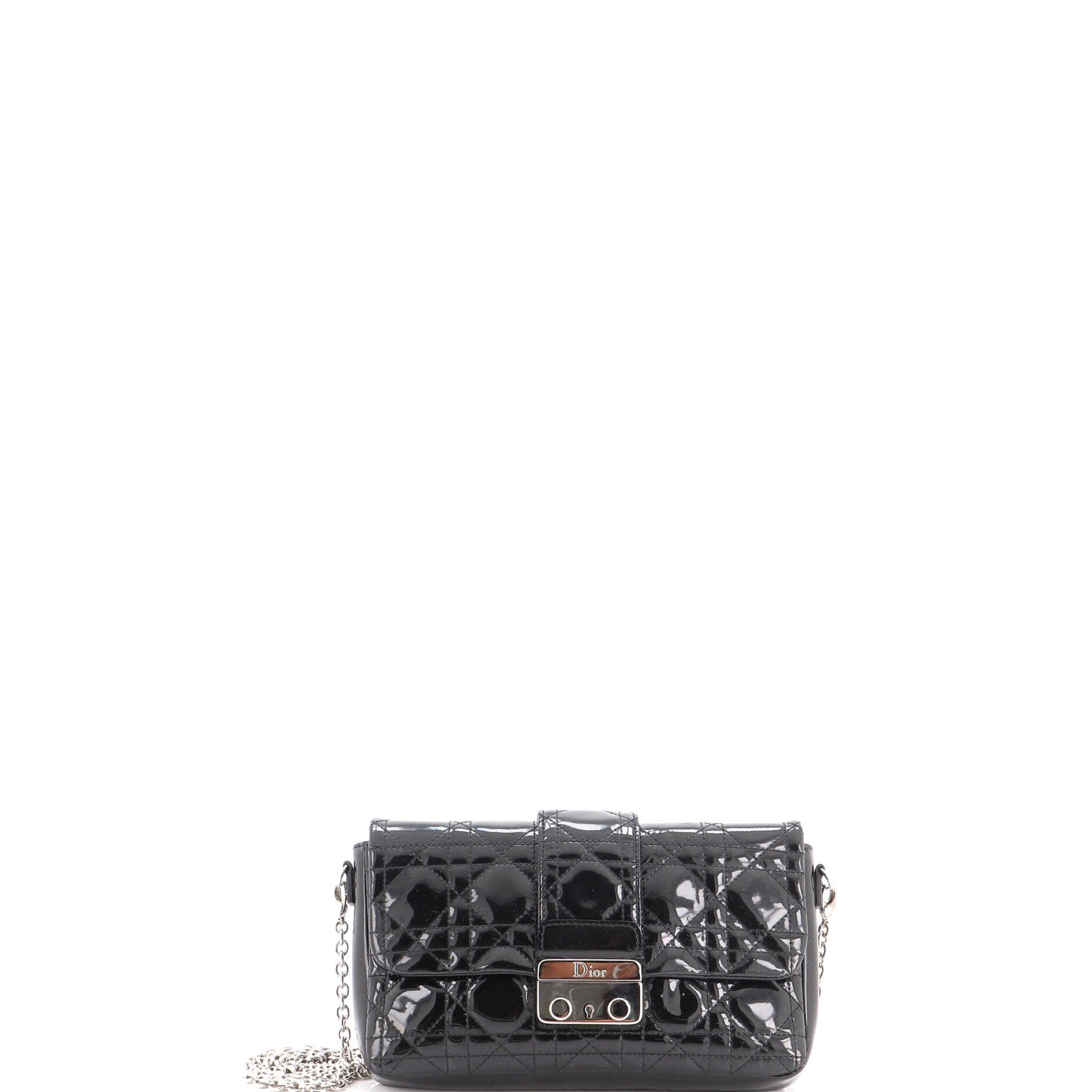 New Lock Pouch Cannage Quilt Patent Mini