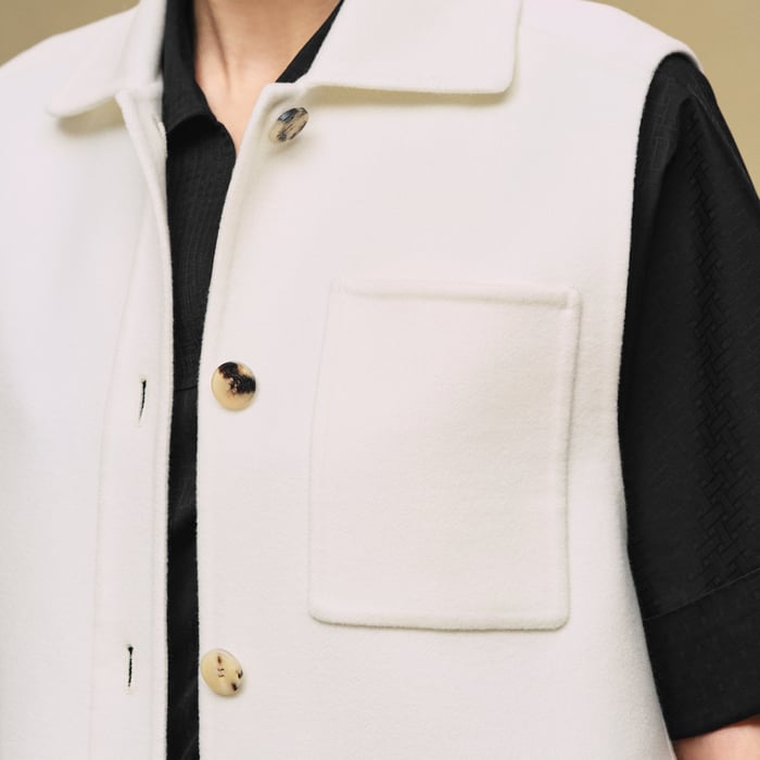 Blanc Naturel Overshirt Vest
