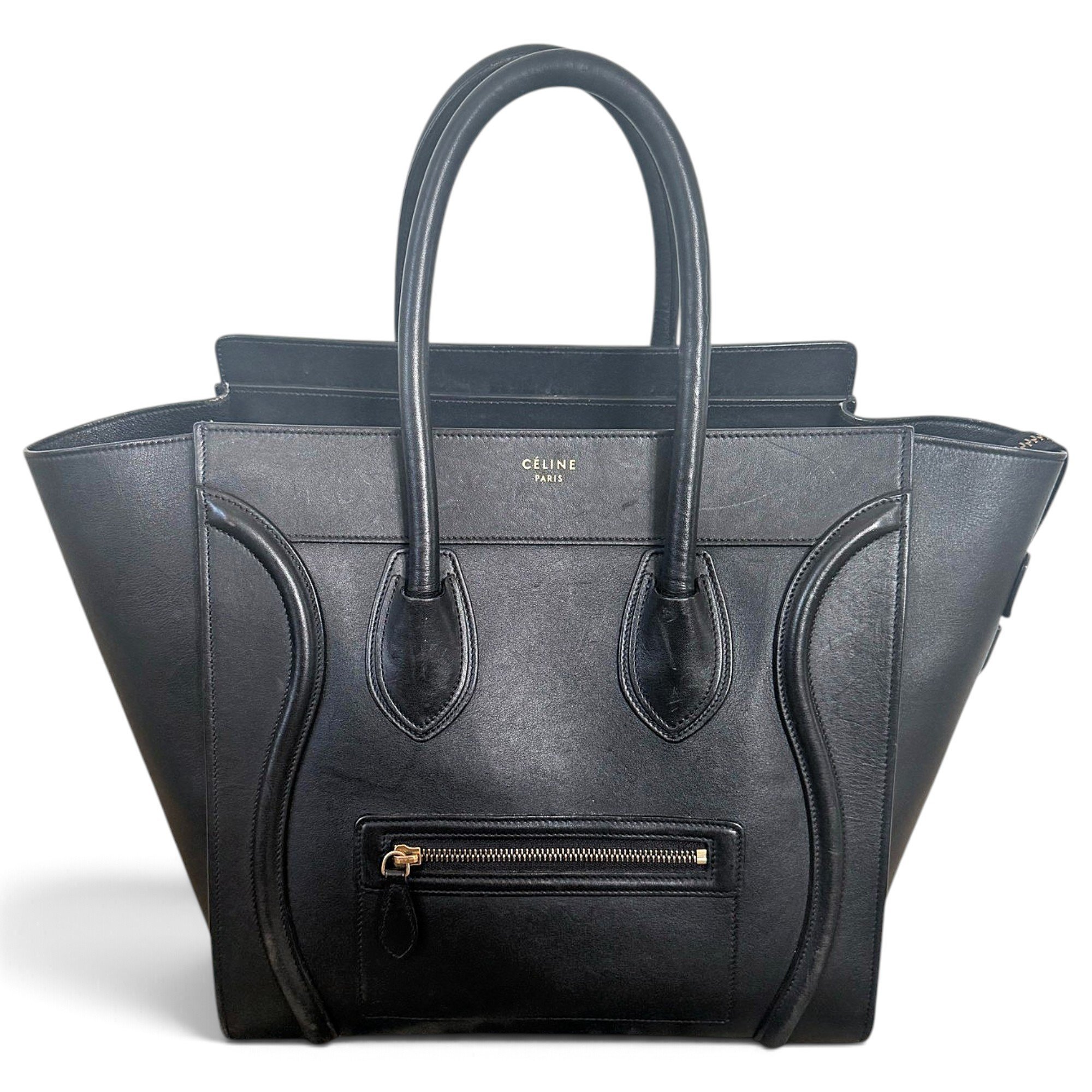 Luggage leather tote