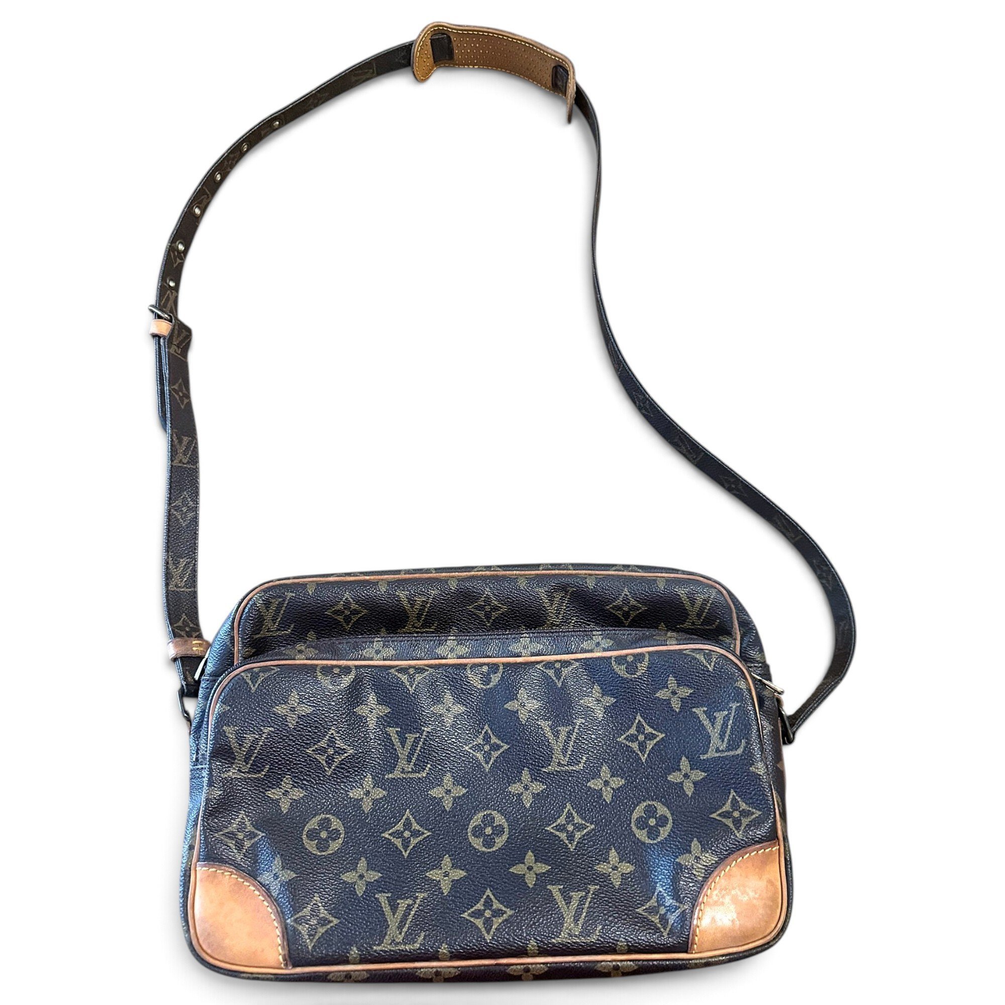 Nile leather crossbody bag