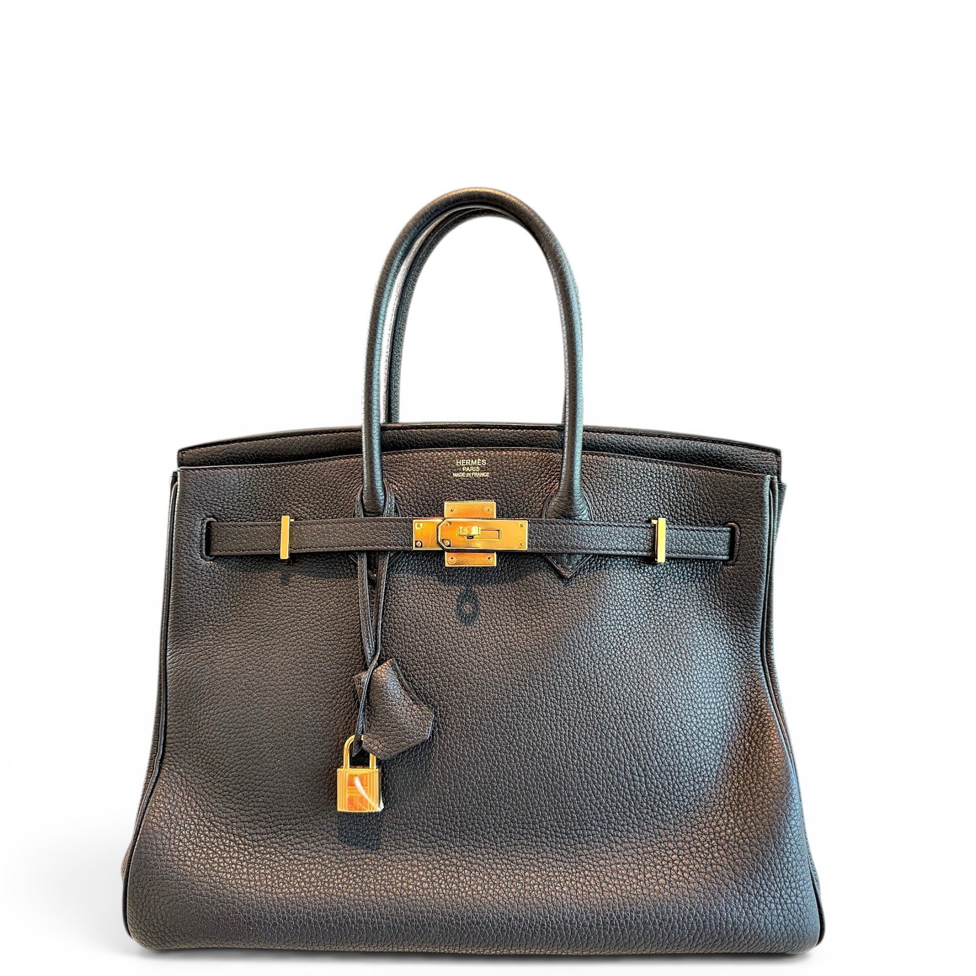 Birkin 35 leather handbag